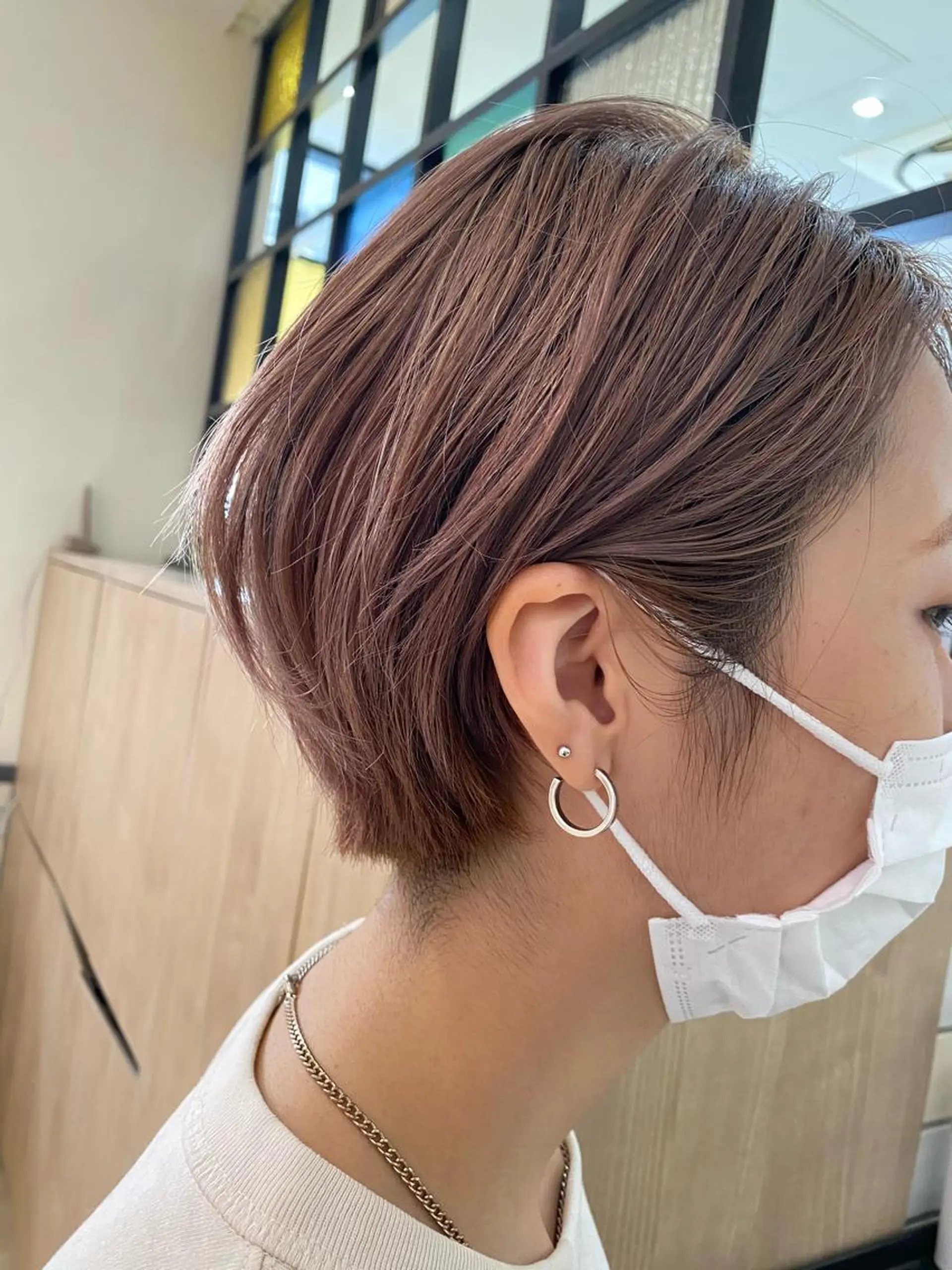 ショート カラー ブリーチ ピンクカラー ✳︎SERA✳︎ 平日のみご案内のマツエク・マツパデザイン