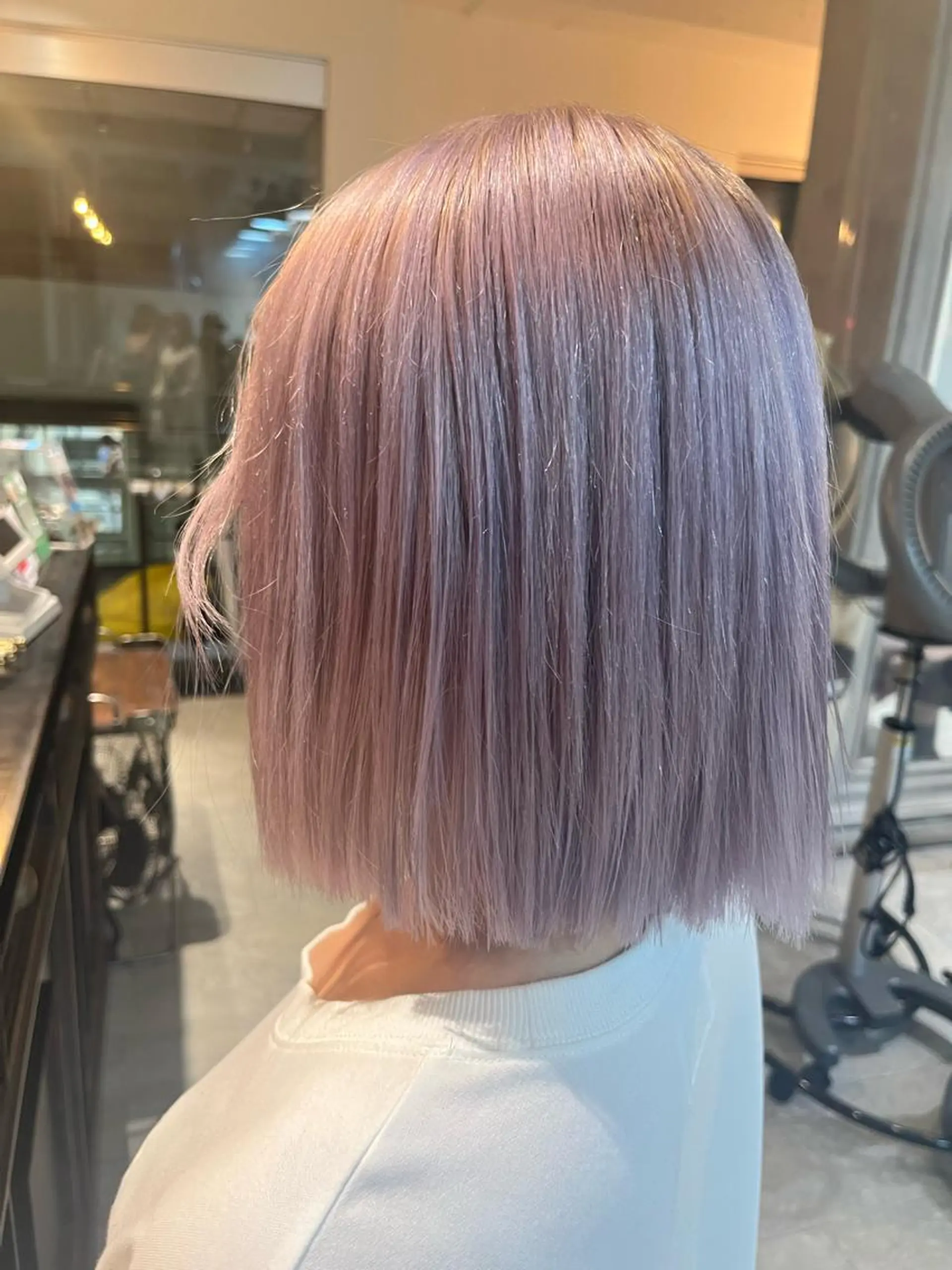 ショート カラー ヘアカラー トリートメント ヘアセット 🎀透明感 カラー🎀ミズキのヘアスタイル