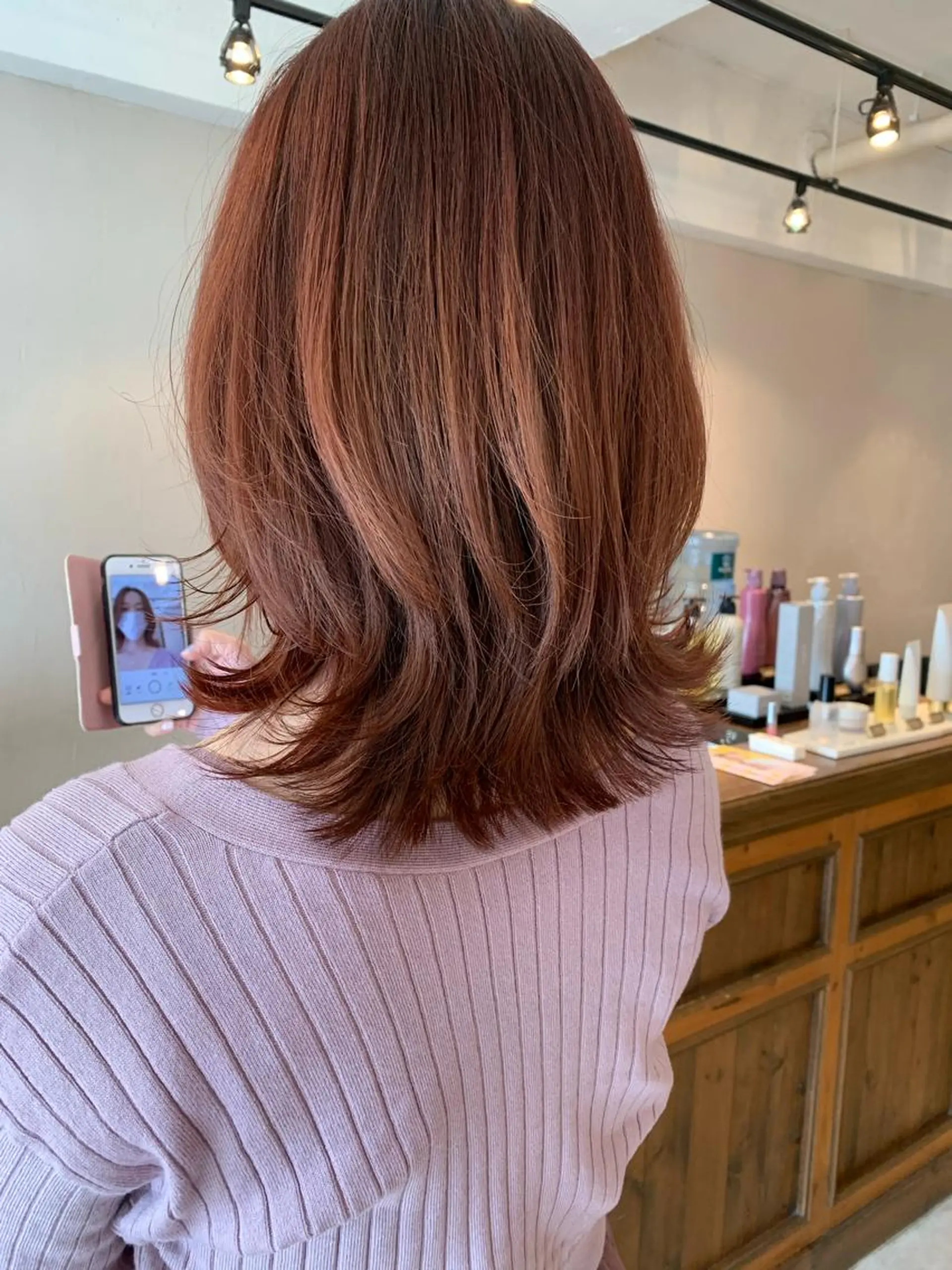 ロング カラー 透明感/オリーブ/ グレージュ/YUKAのヘアスタイル