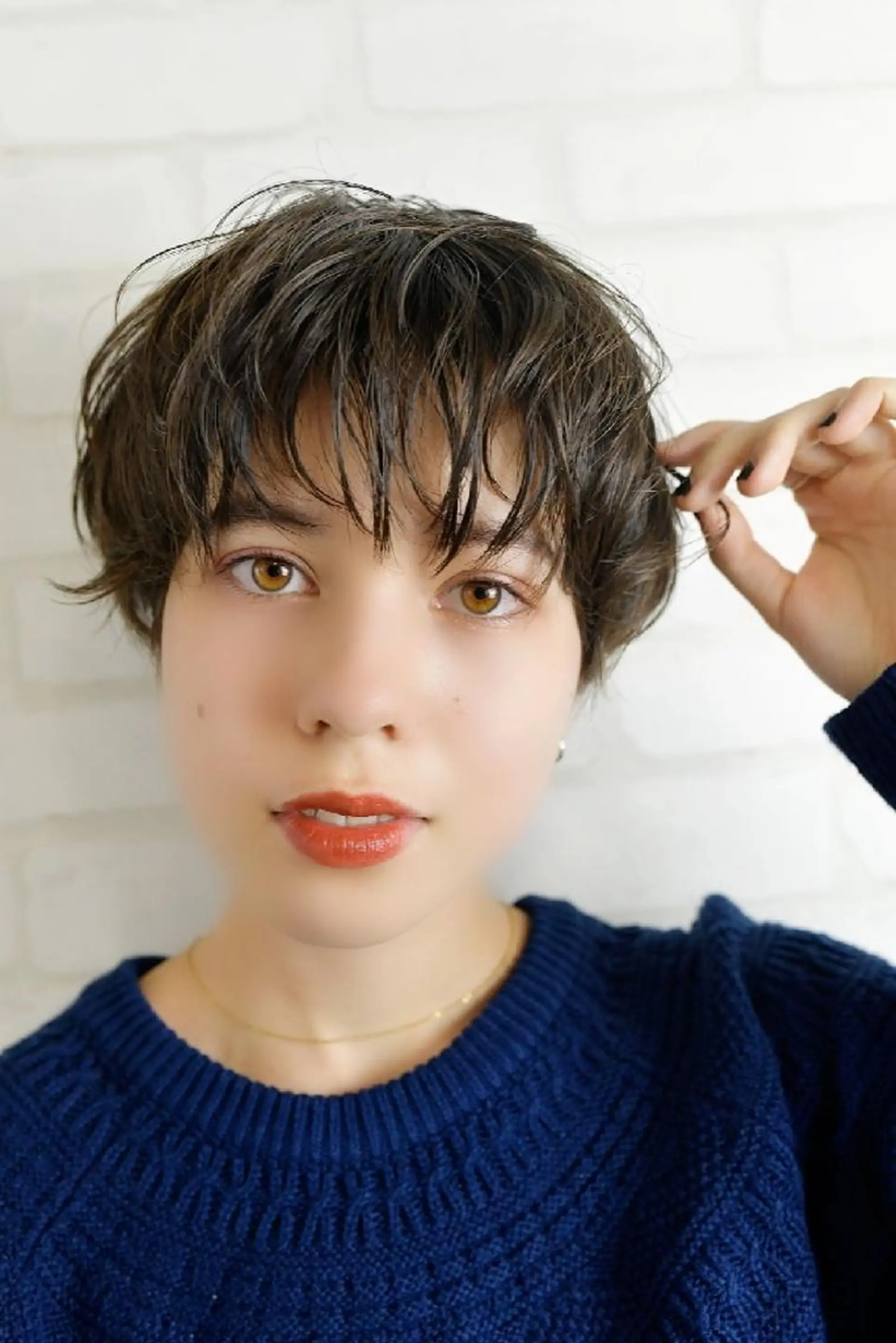 ショート ヘアアレンジ パーマ カラー マツエク・マツパ ネイル キッズ ショートヘア ショートネイル premier modelsのヘアスタイル