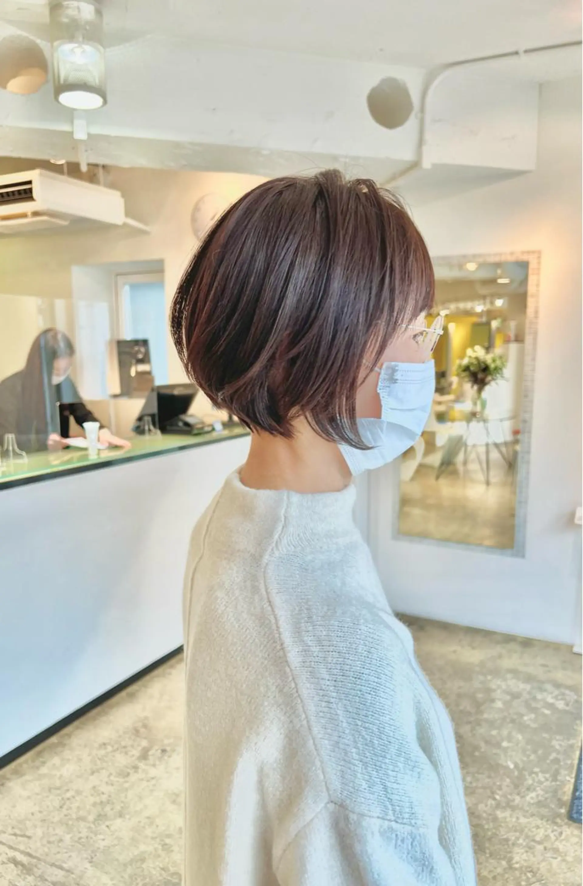 ショート カラー ショート/ボブ/縮毛 三上達大のヘアスタイル