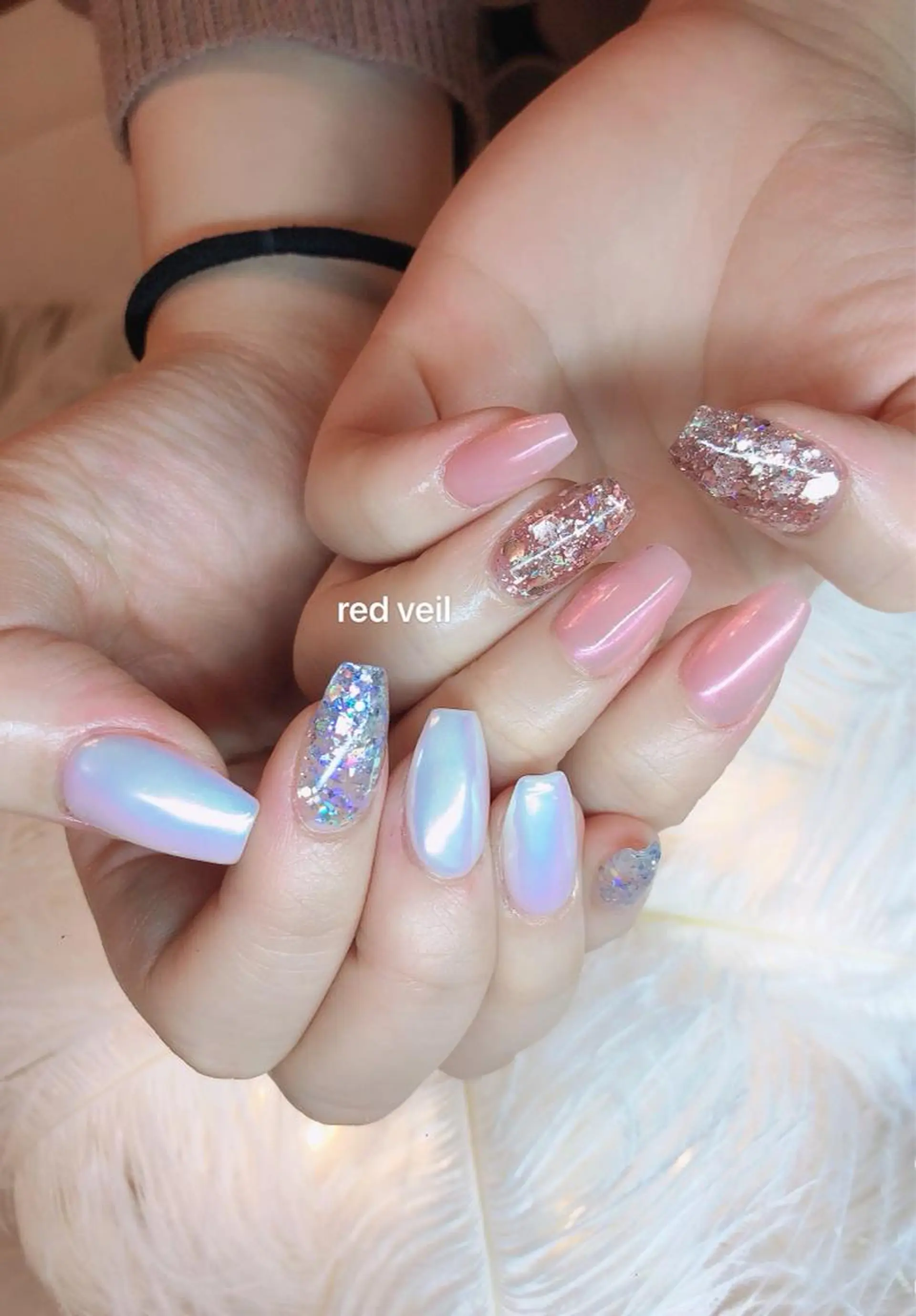 ミディアム ネイル ハンドネイル 長さ出し専門 nynaのネイルデザイン