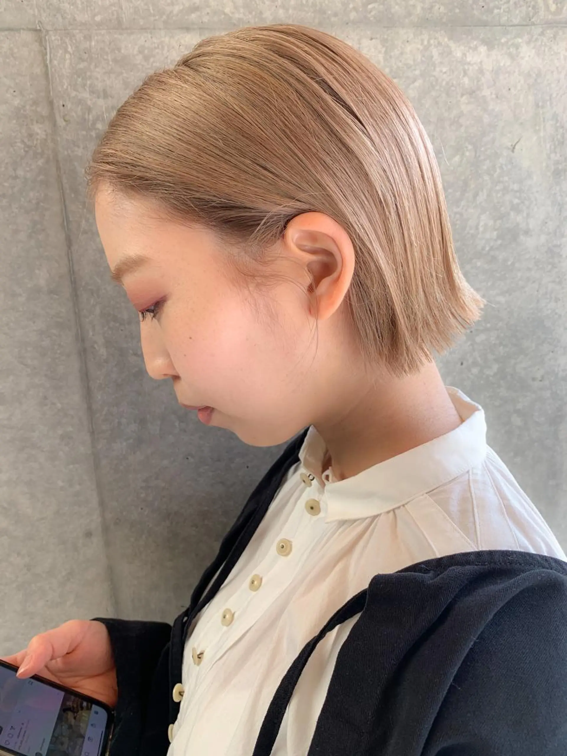 ショート カラー ベージュカラー ハイトーンカラー ボブ 髪質改善 ショートヘア chill所属・topstylist fukudaのその他イメージ