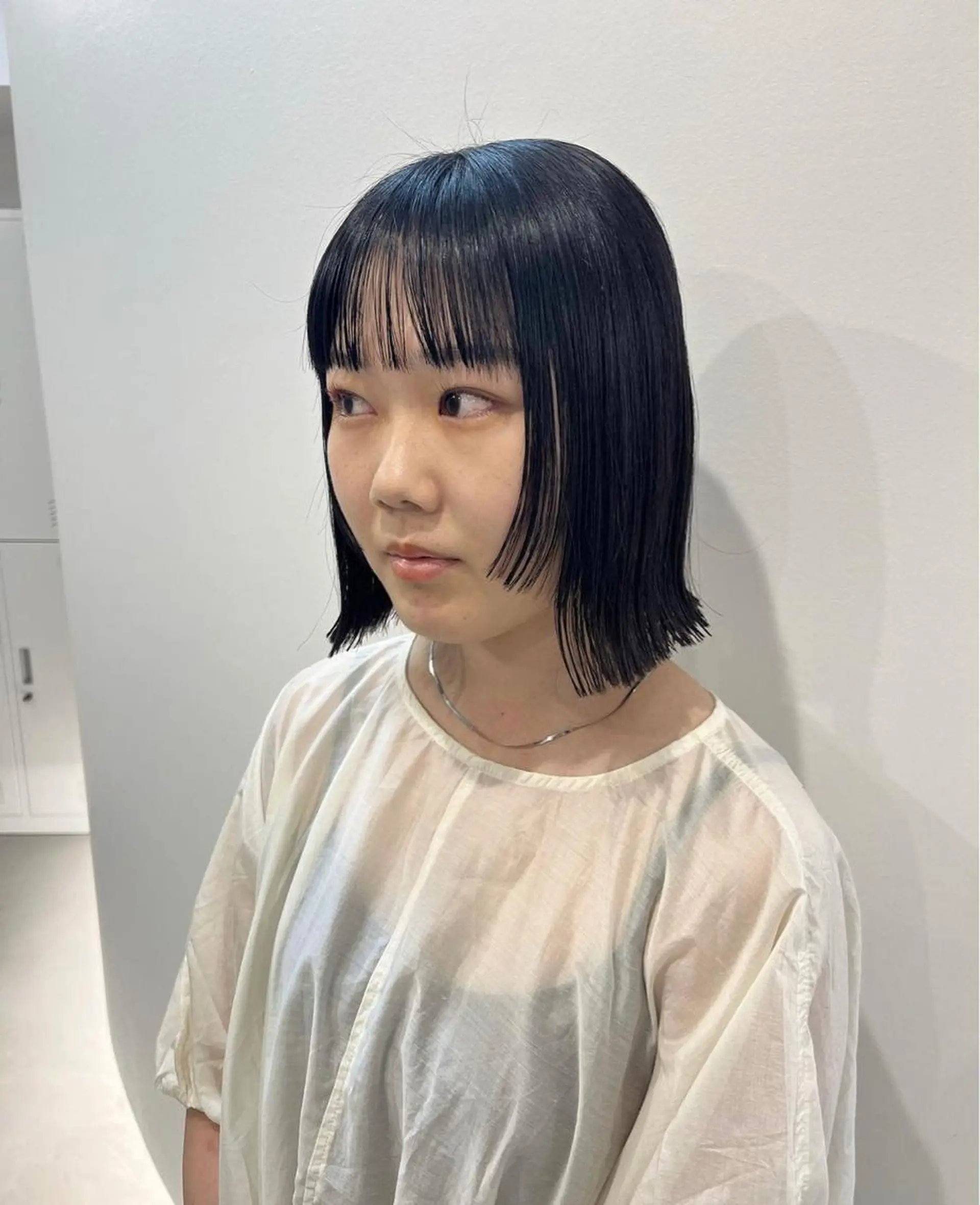 ミディアム ボブ 顔周りカット ハルカ/ fit standのヘアスタイル