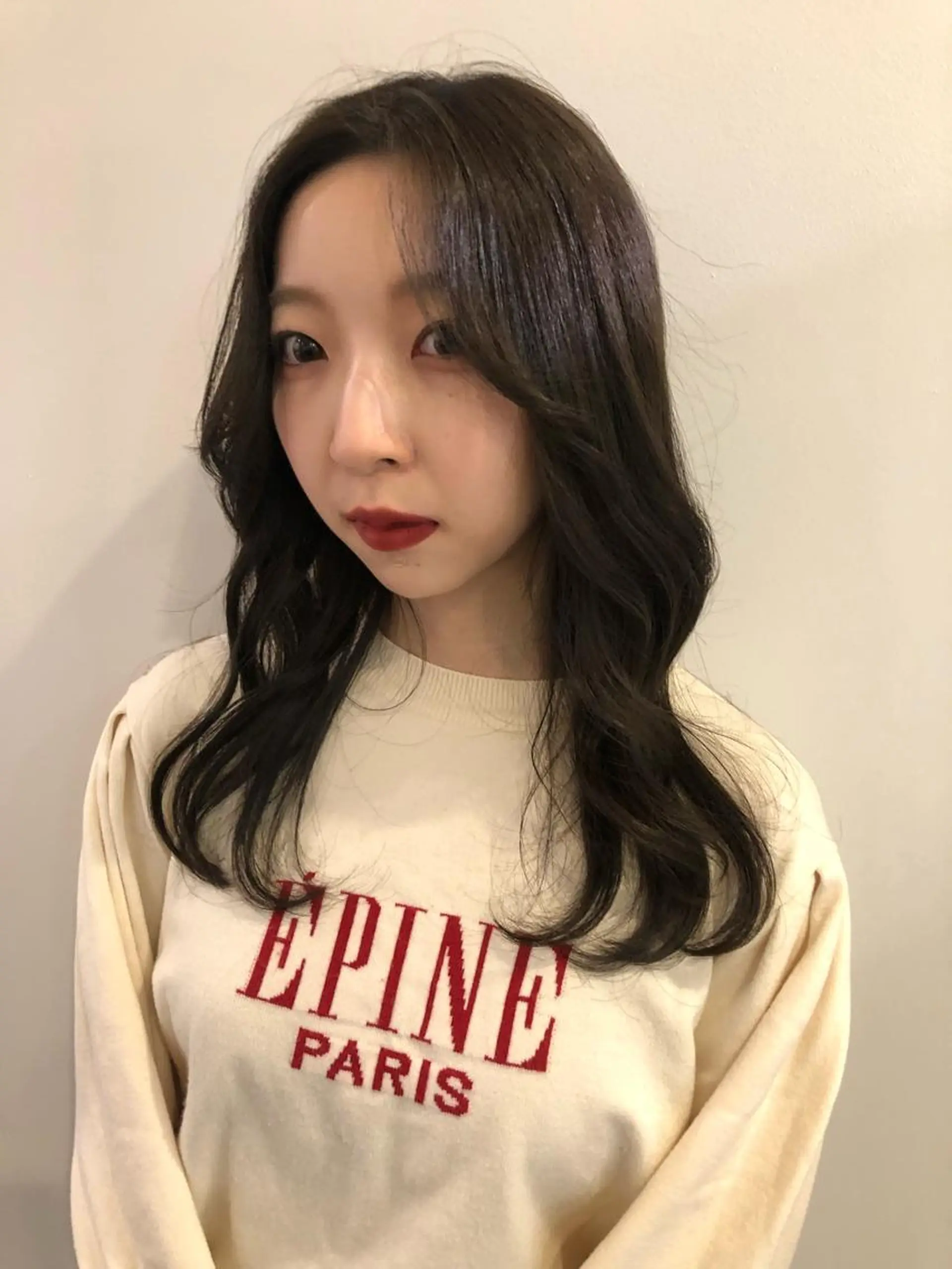 ロング 韓国風ヘア レイヤーカット レイヤー/お顔まわり 暖色カラー🍑Amiのヘアスタイル