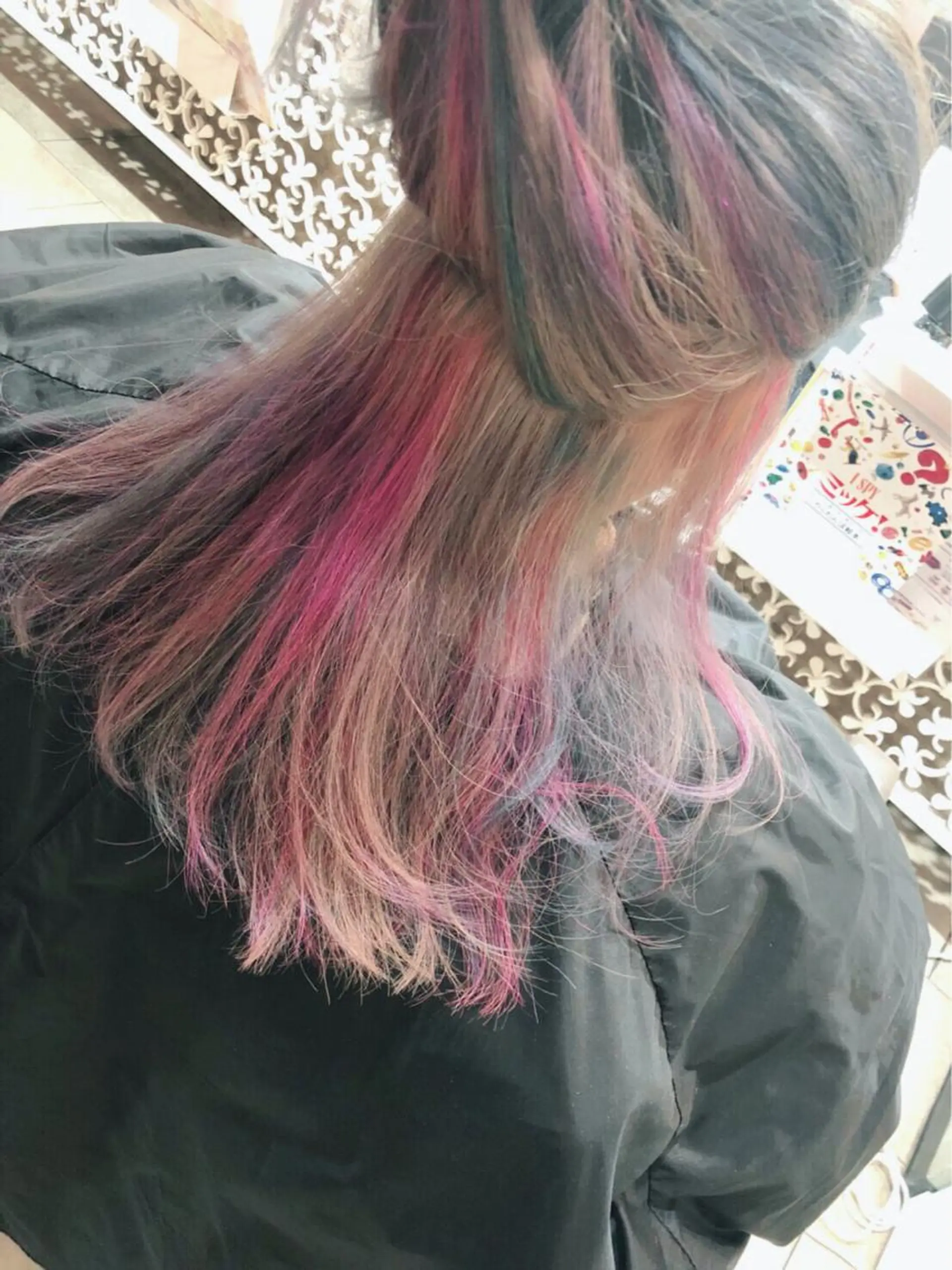 ロング カラー メンズ 髪質改善/痛ませ ないカラー/西村航大のヘアスタイル