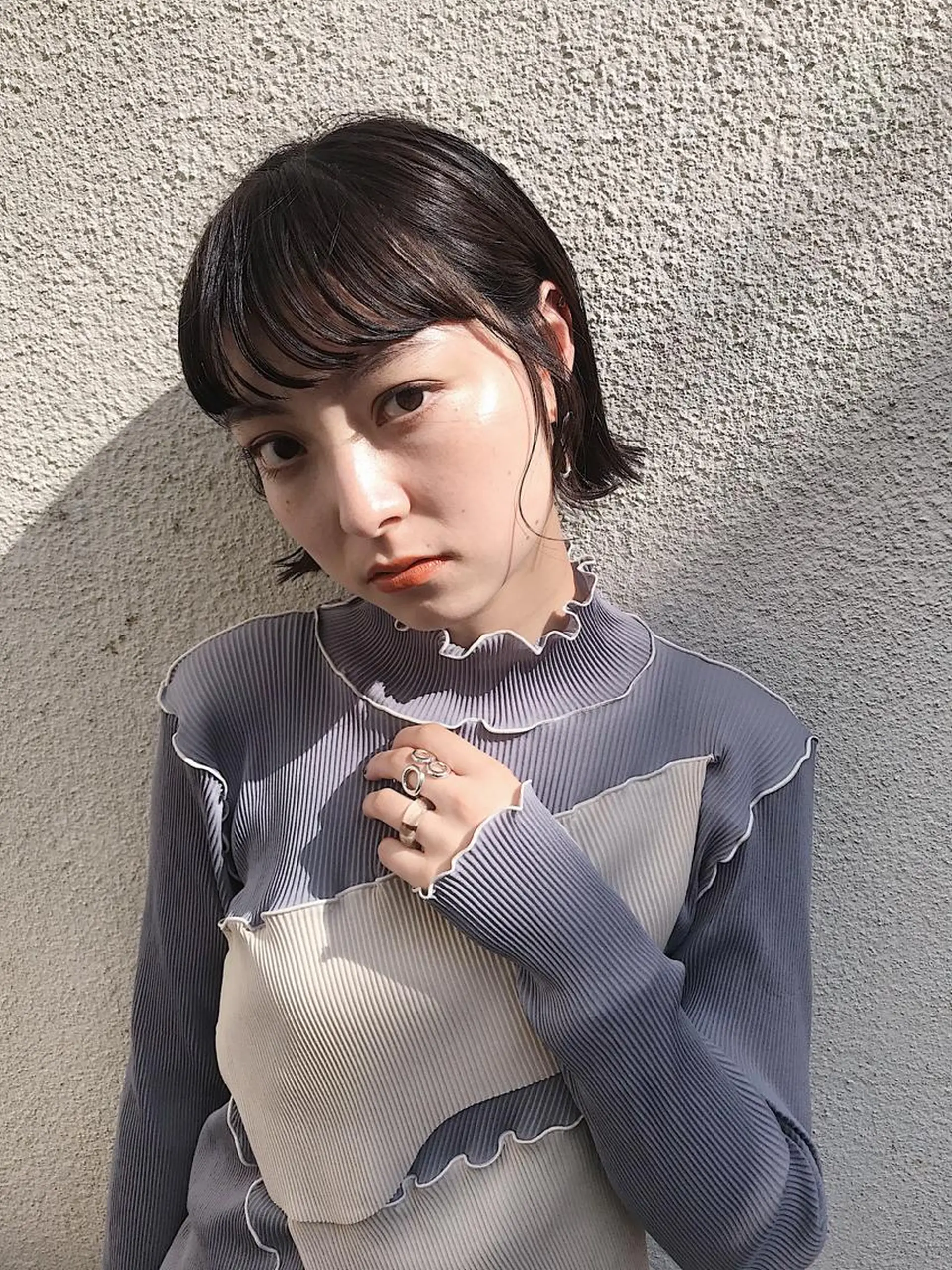 ミディアム カラー enne /YUI🥣のヘアスタイル