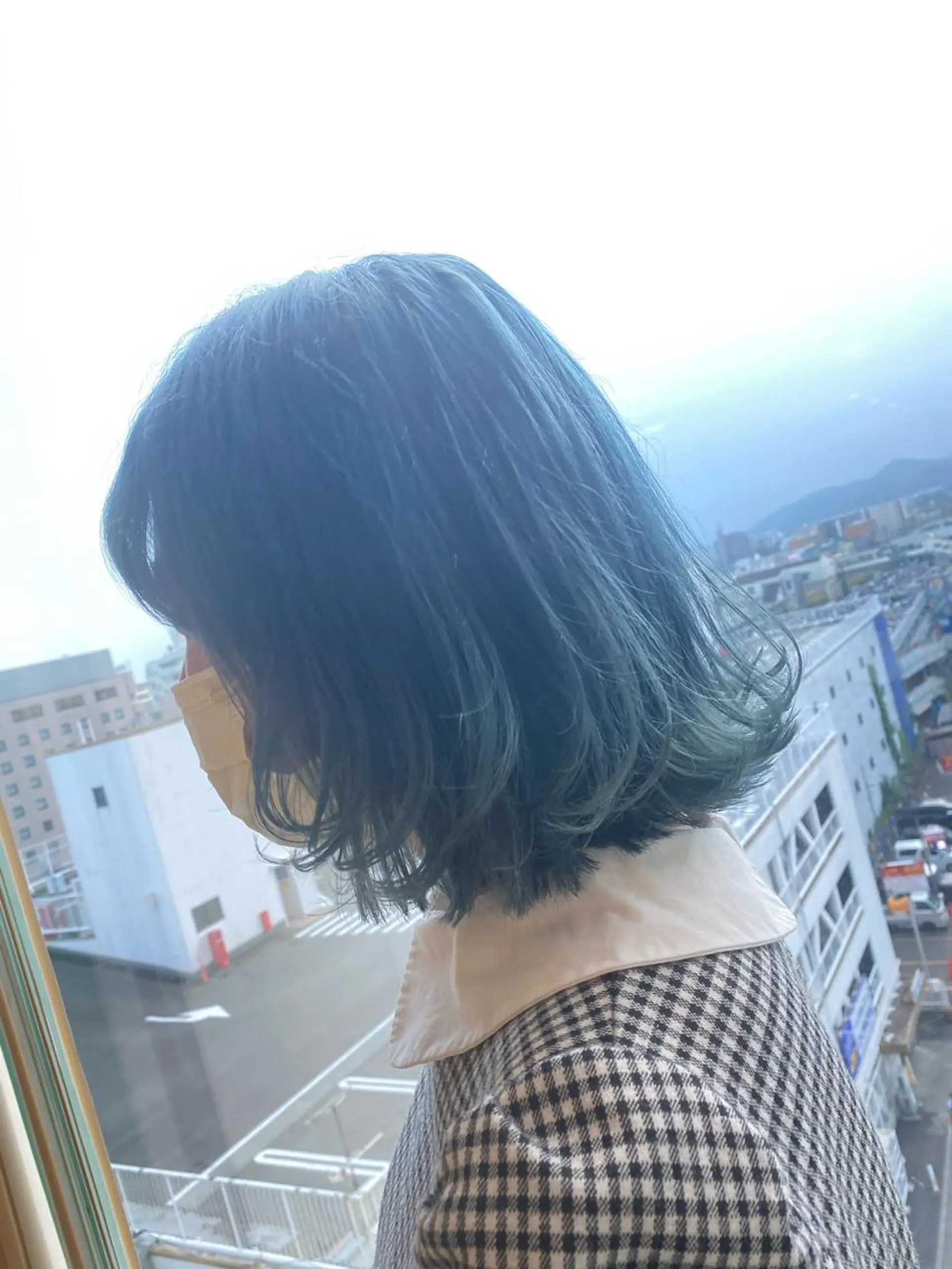 ショート カラー ブルーカラー ヘアカラー トリートメント ヘアセット ハイトーン/ウルフ /レイヤー/坂野幸伸のヘアスタイル