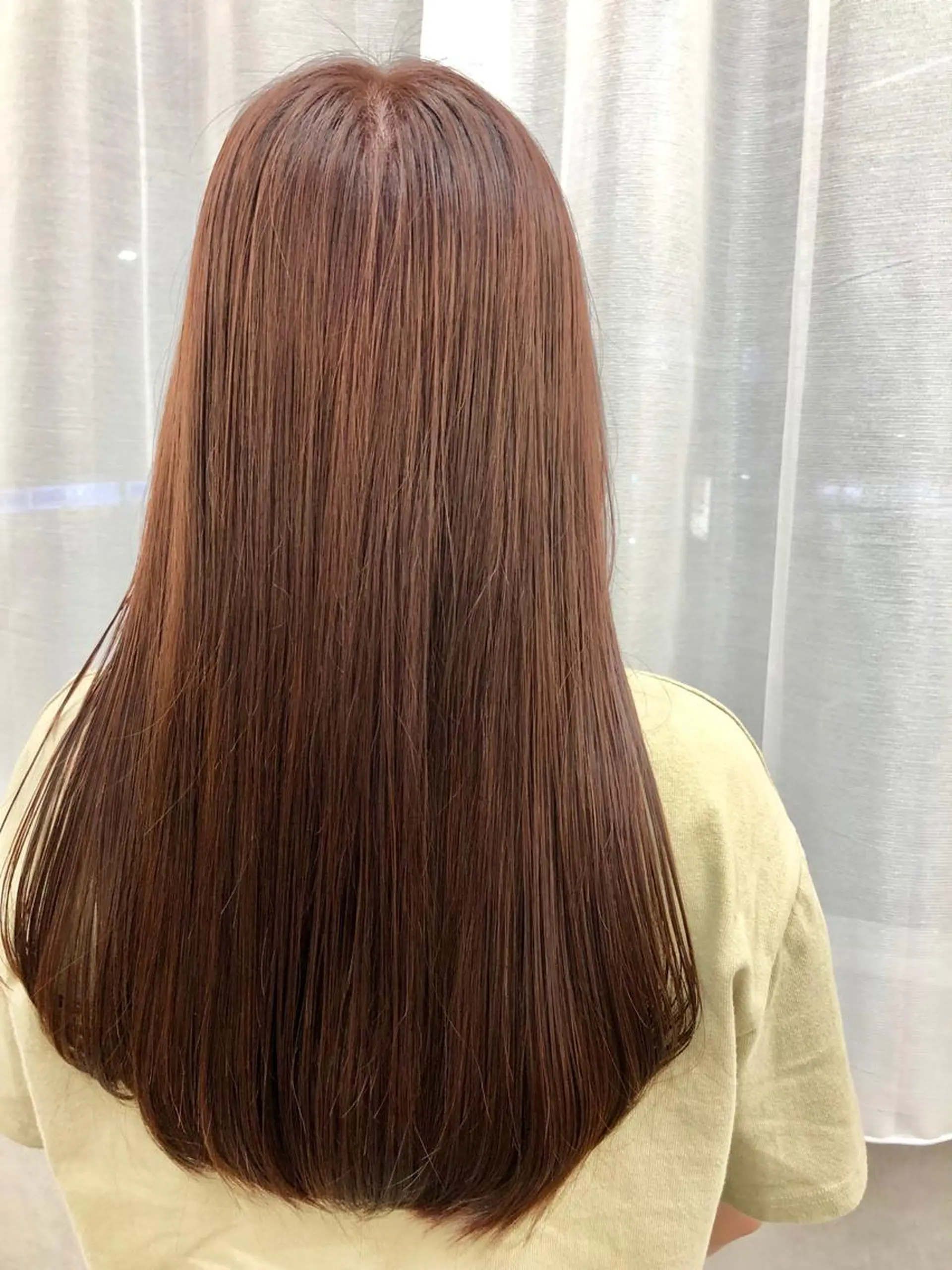 ロング カラー カット 縮毛矯正 トリートメント 天野 涼のヘアスタイル