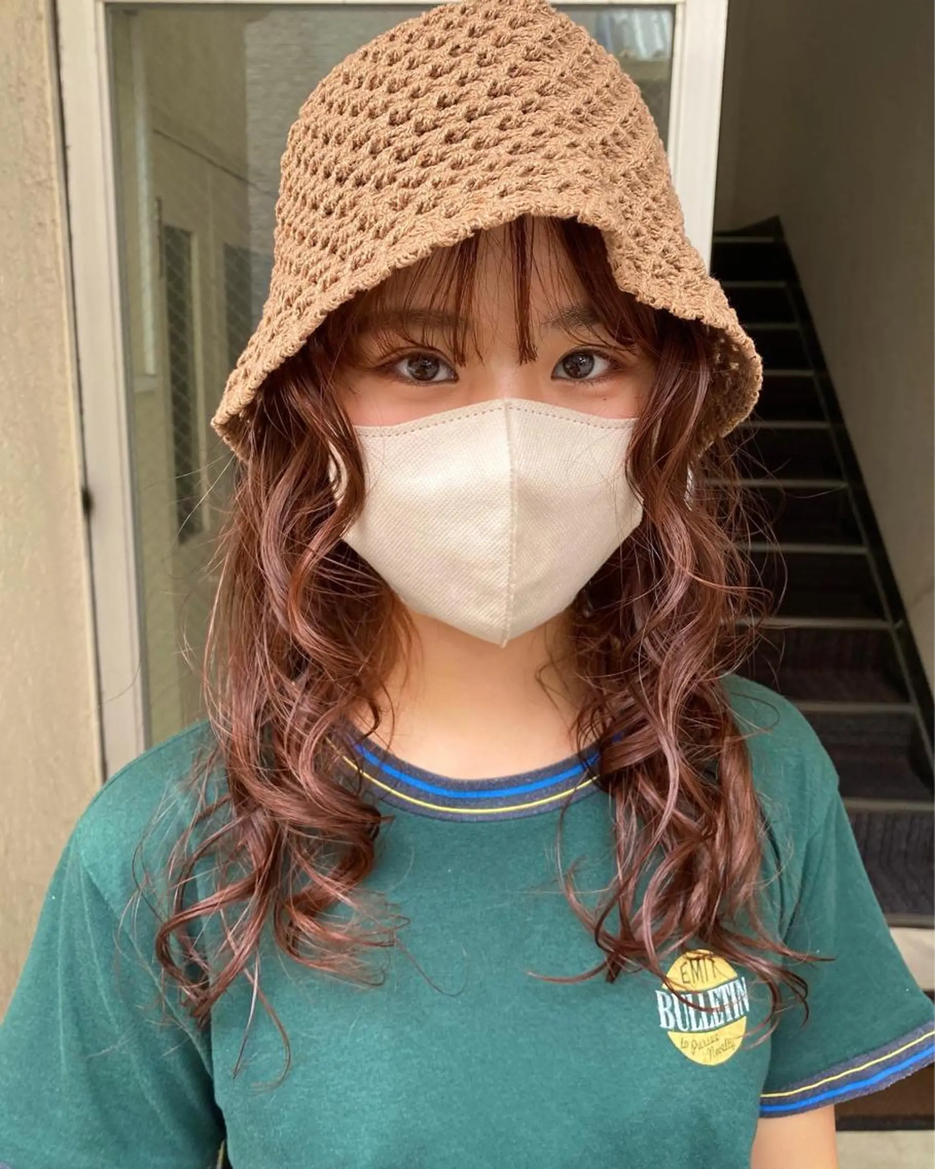 ロング カラー F-card所属・shiga mariaのヘアスタイル