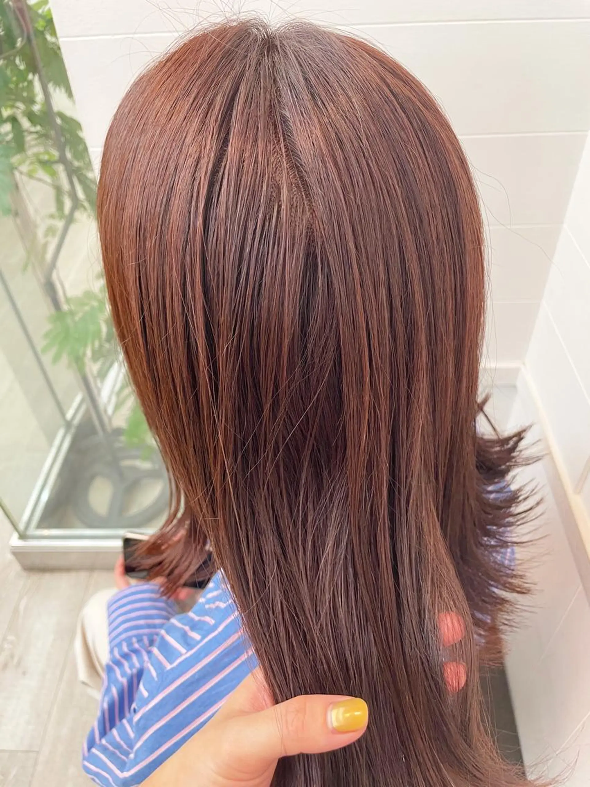 ミディアム カラー ヘアアレンジ カット ヘアカラー トリートメント 前髪顔周り✂️店長 ❤️アマミヤ❤️のヘアスタイル