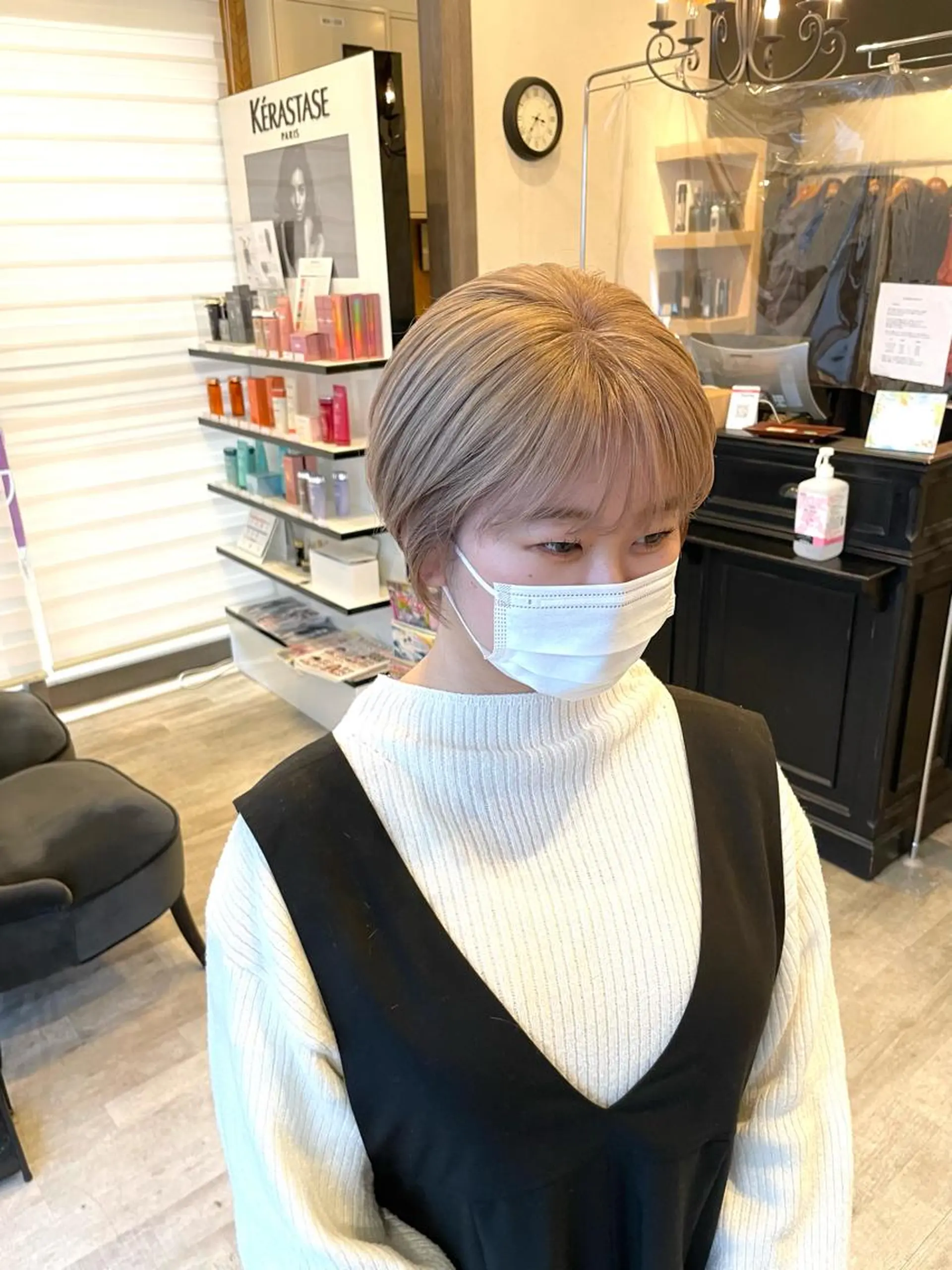 ショート カラー 田中   麗彩也のヘアスタイル