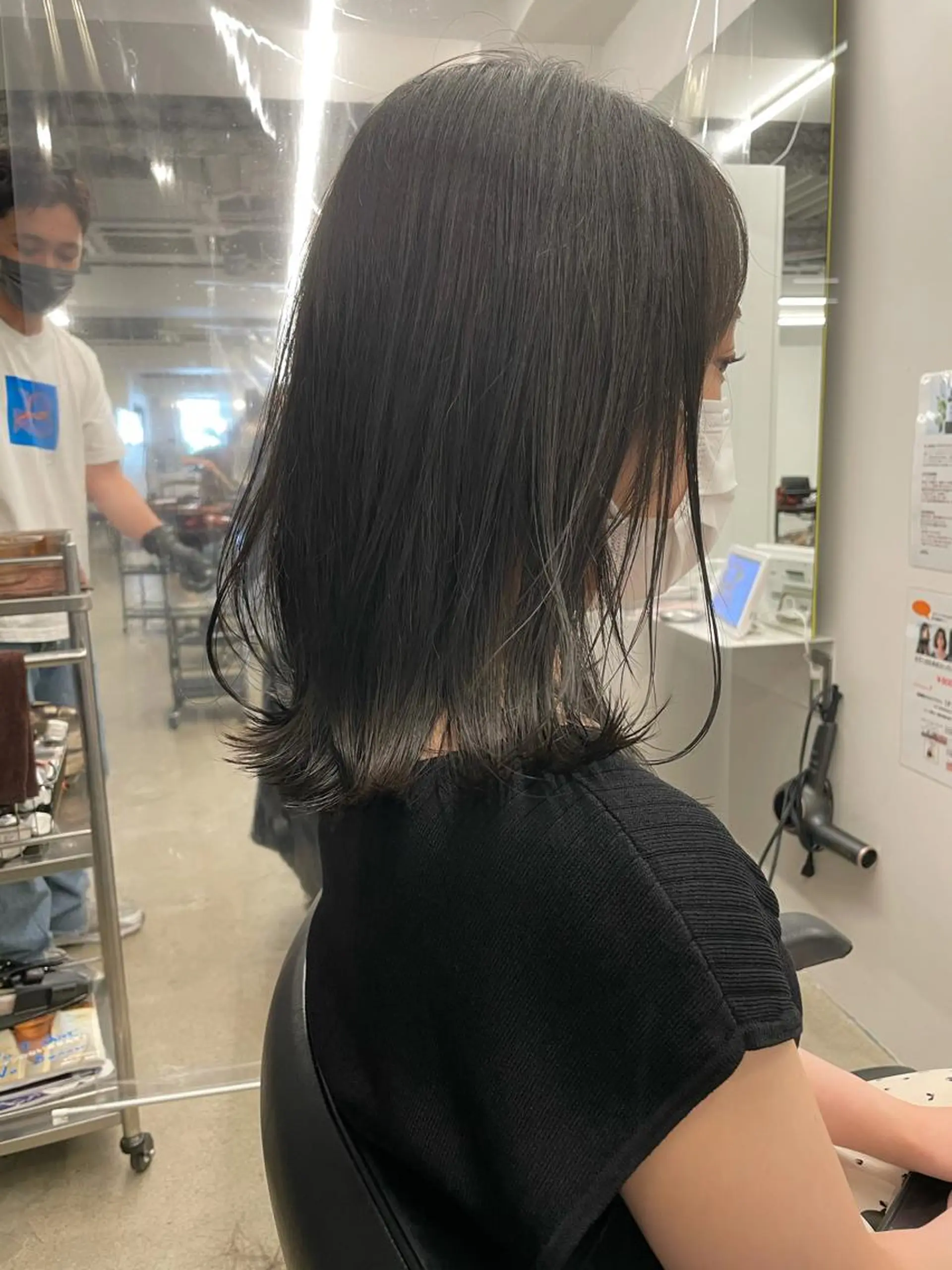 ミディアム カラー ボブ/ミニボブ/ 立河今日子のヘアスタイル