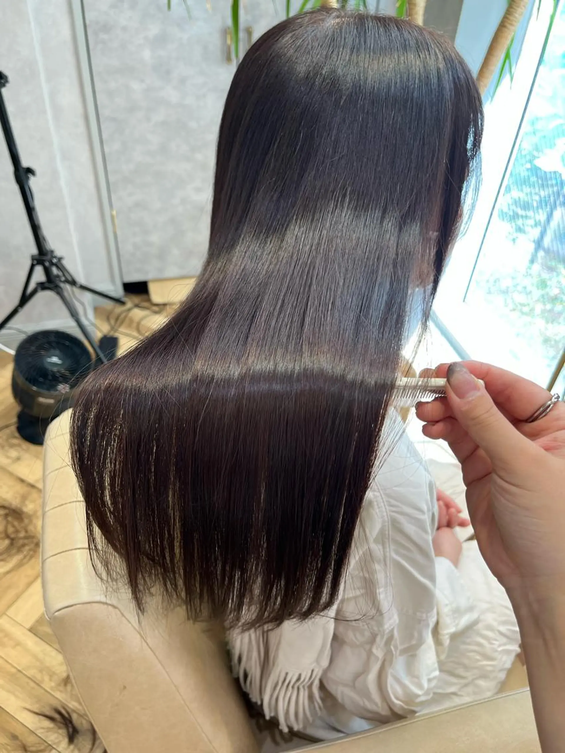 ロング ヘアカラー トリートメント enn to yuu所属・髪質改善&大人ボブ ♡KURENAのヘアスタイル