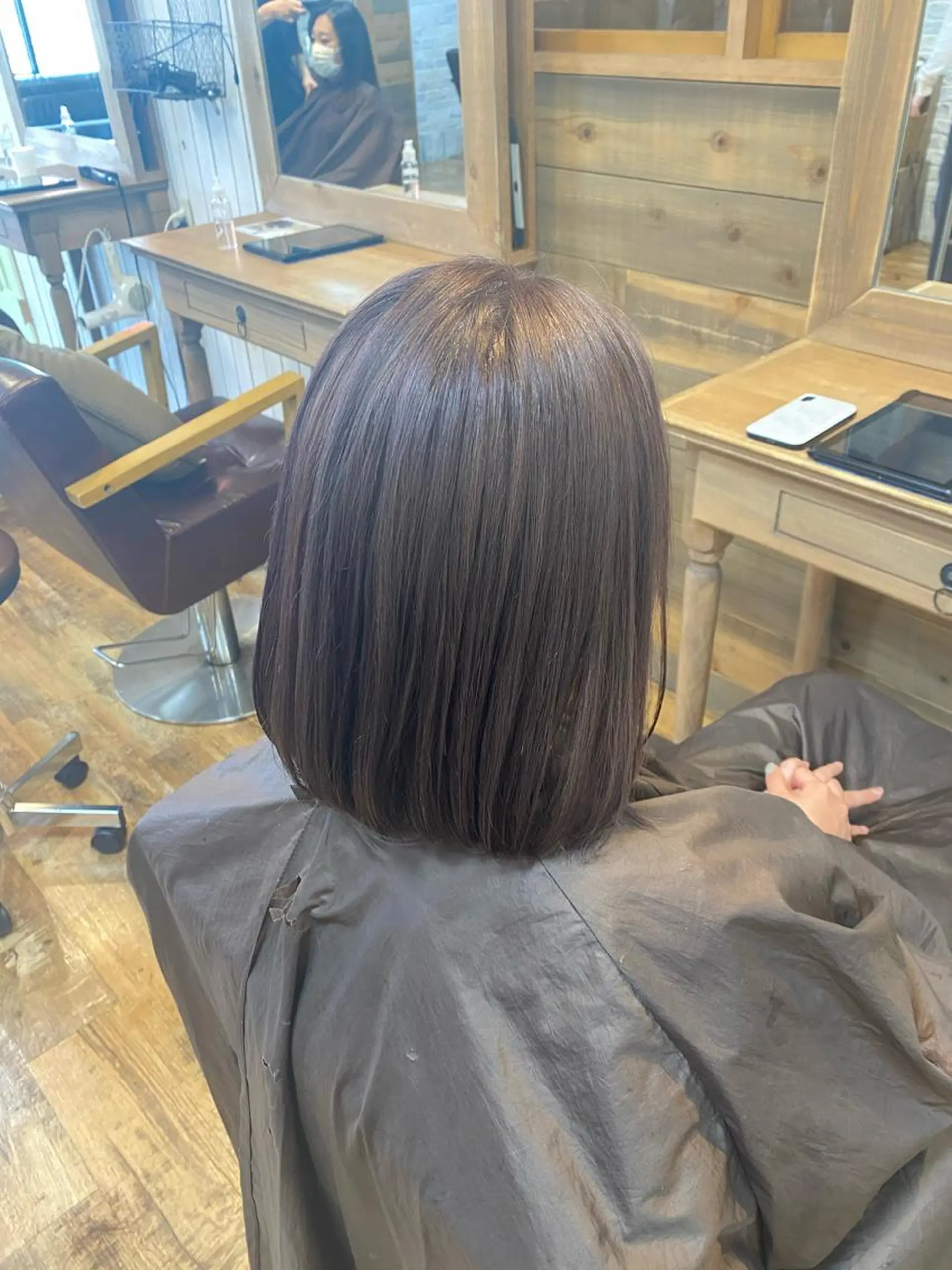 ミディアム カラー ヘアアレンジ re naのヘアスタイル