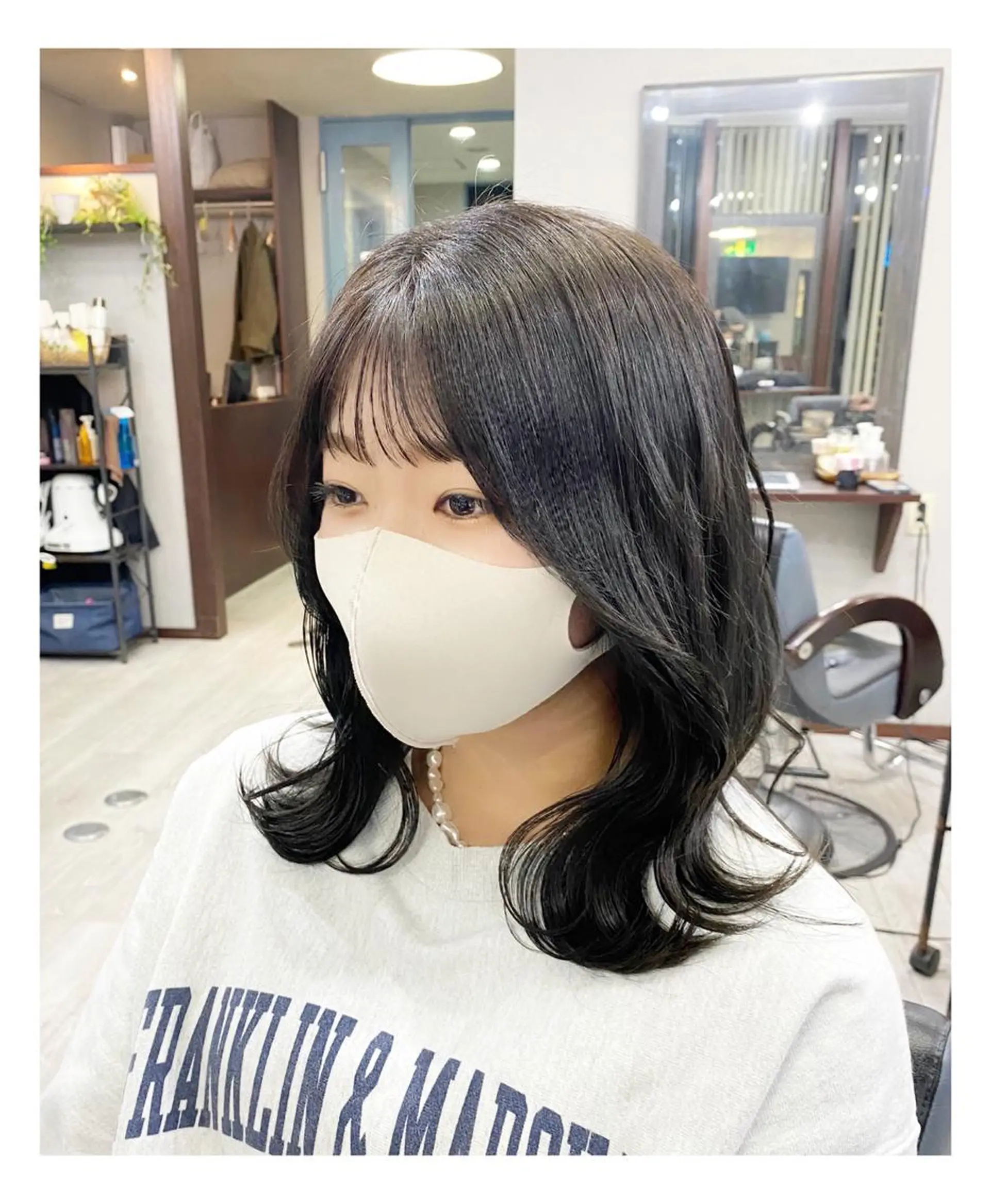 ミディアム カラー アッシュ アッシュグレー cocoru所属・＊横浜駅＊ 金子 誠也のヘアスタイル