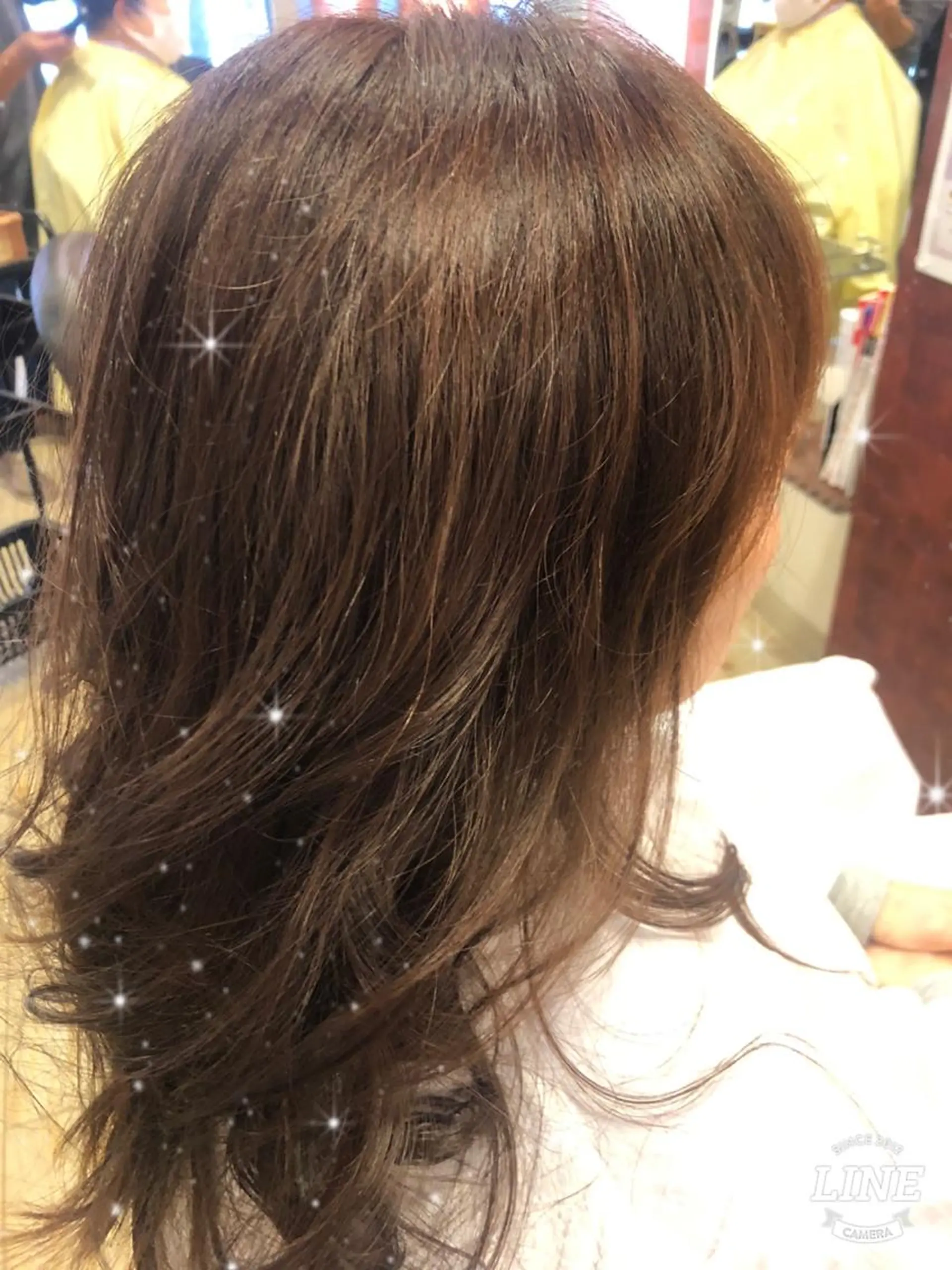 セミロング カラー アッシュ ラベンダーカラー ピンクカラー エル美容室所属・織田 英之のヘアスタイル