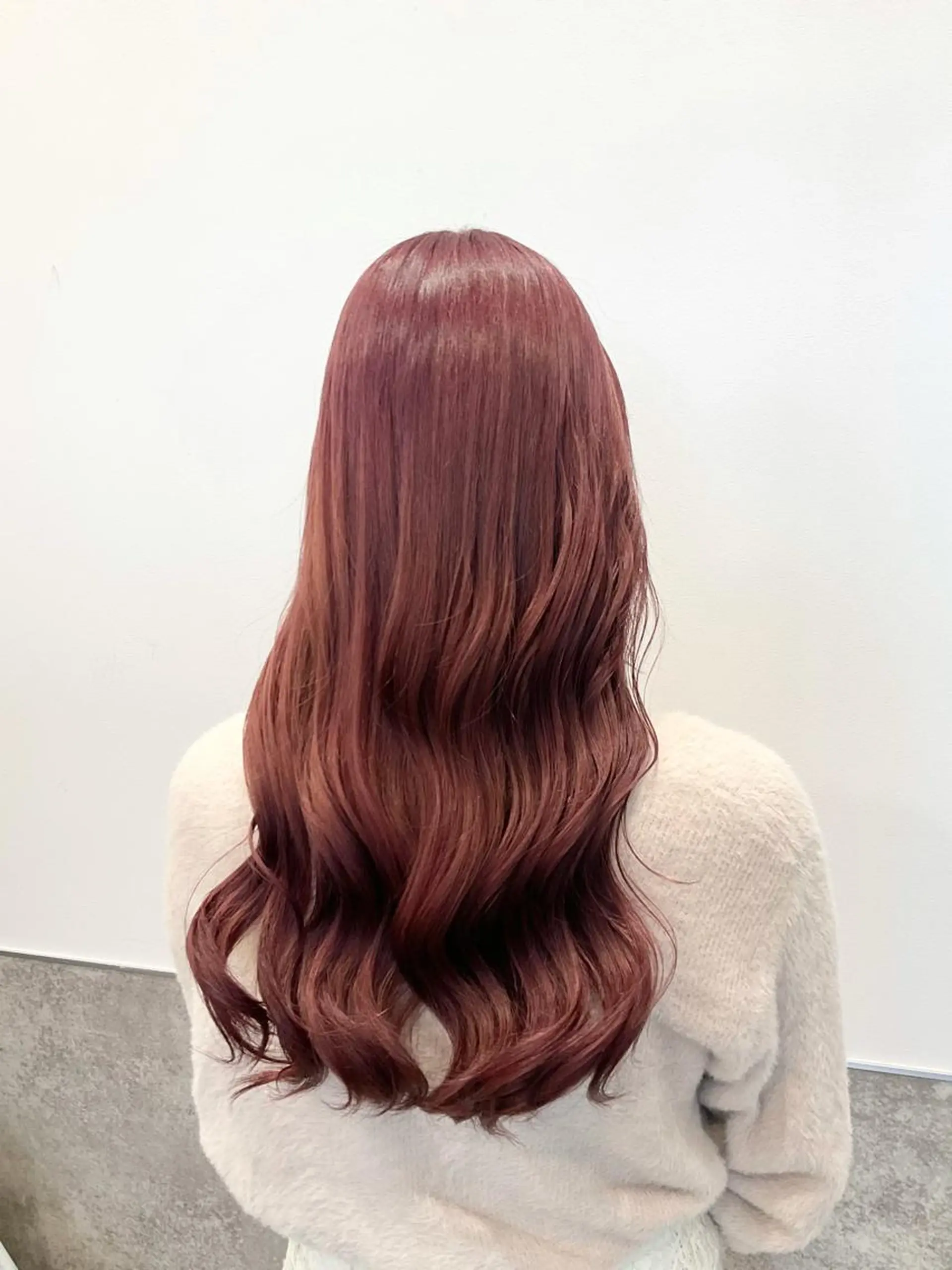 ロング カラー ピンクカラー ヘアカラー トリートメント ヘッドスパ ヘアセット go today shaire salon 本店所属・yoshi ☆のヘアスタイル