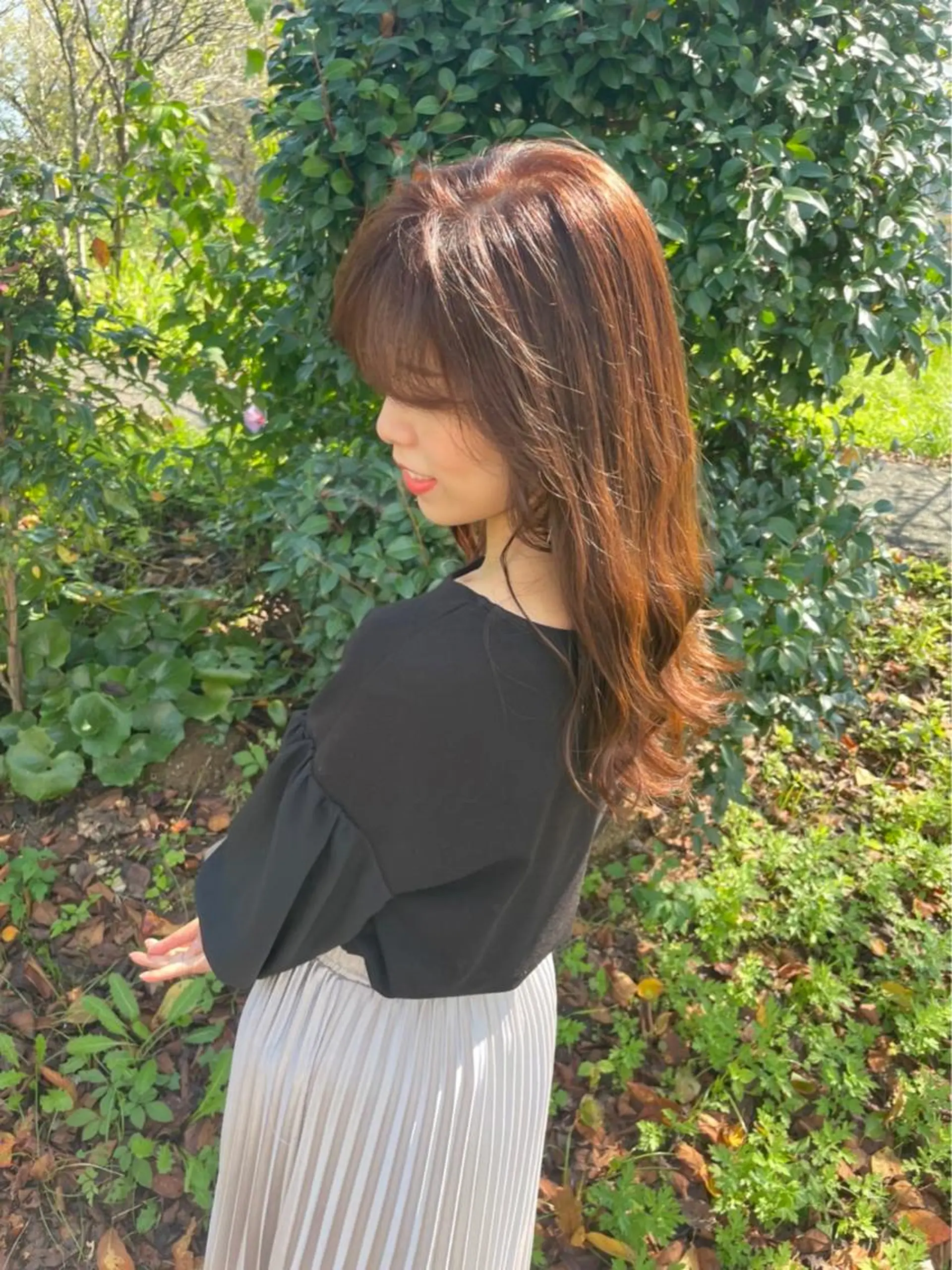 セミロング カラー hair studio PEACE所属・寺本 早希のヘアスタイル