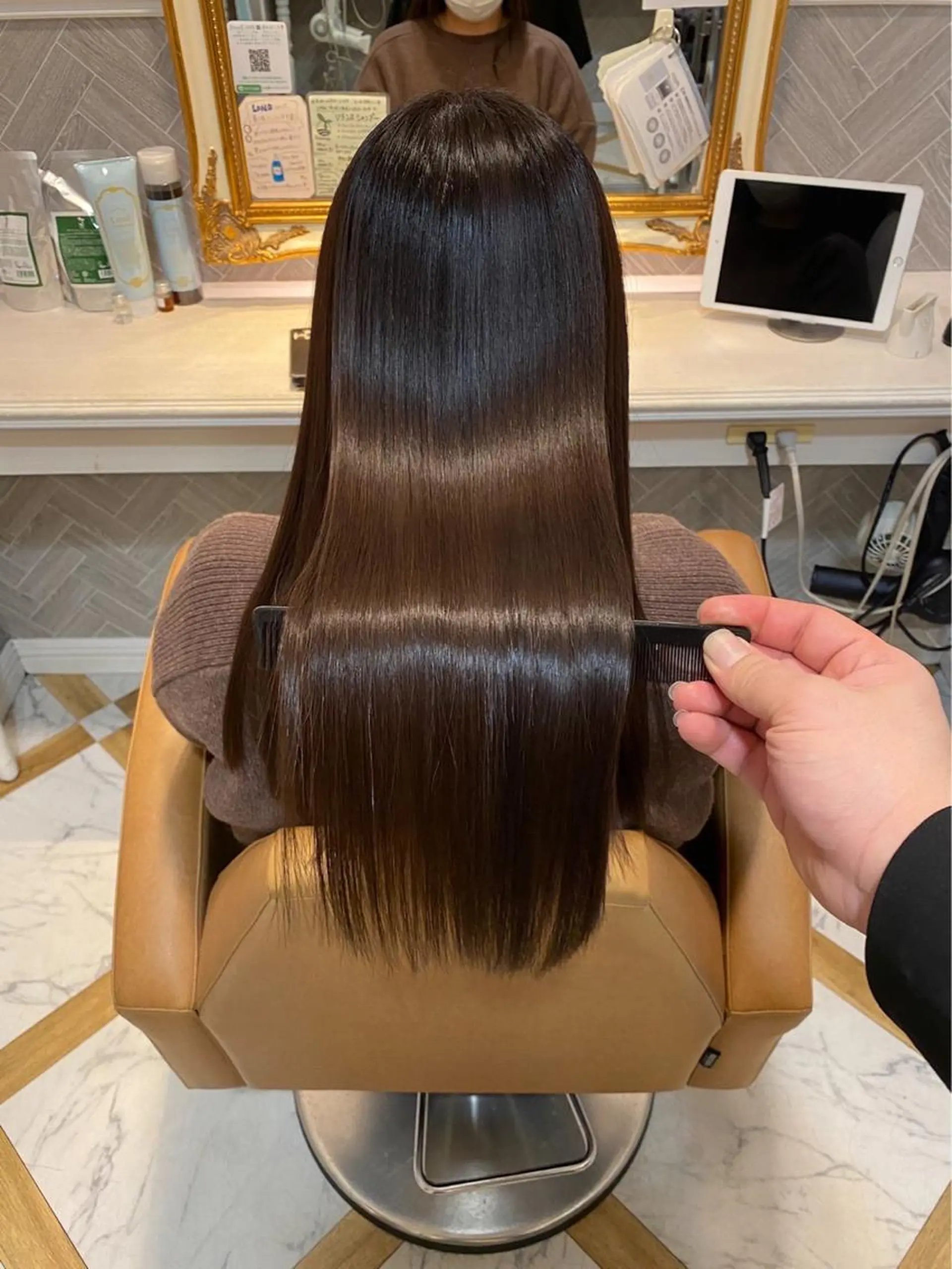 ロング 髪質改善 縮毛矯正 トリートメント 💎巻ける縮毛矯正/ 艶髪💎石渕智也のヘアスタイル