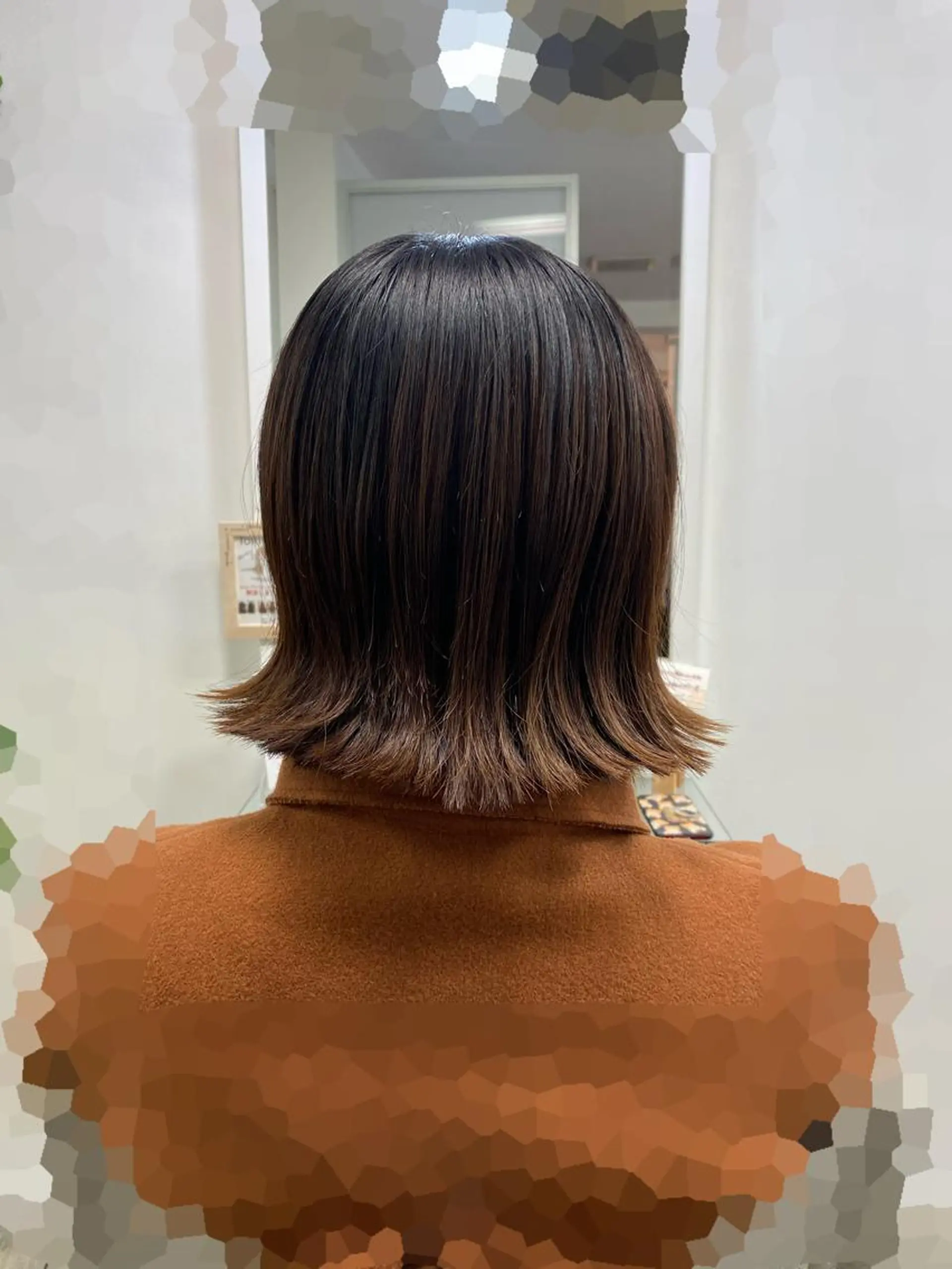 ミディアム 切りっぱなしボブ ボブ Aloa登戸所属・武田 学のヘアスタイル