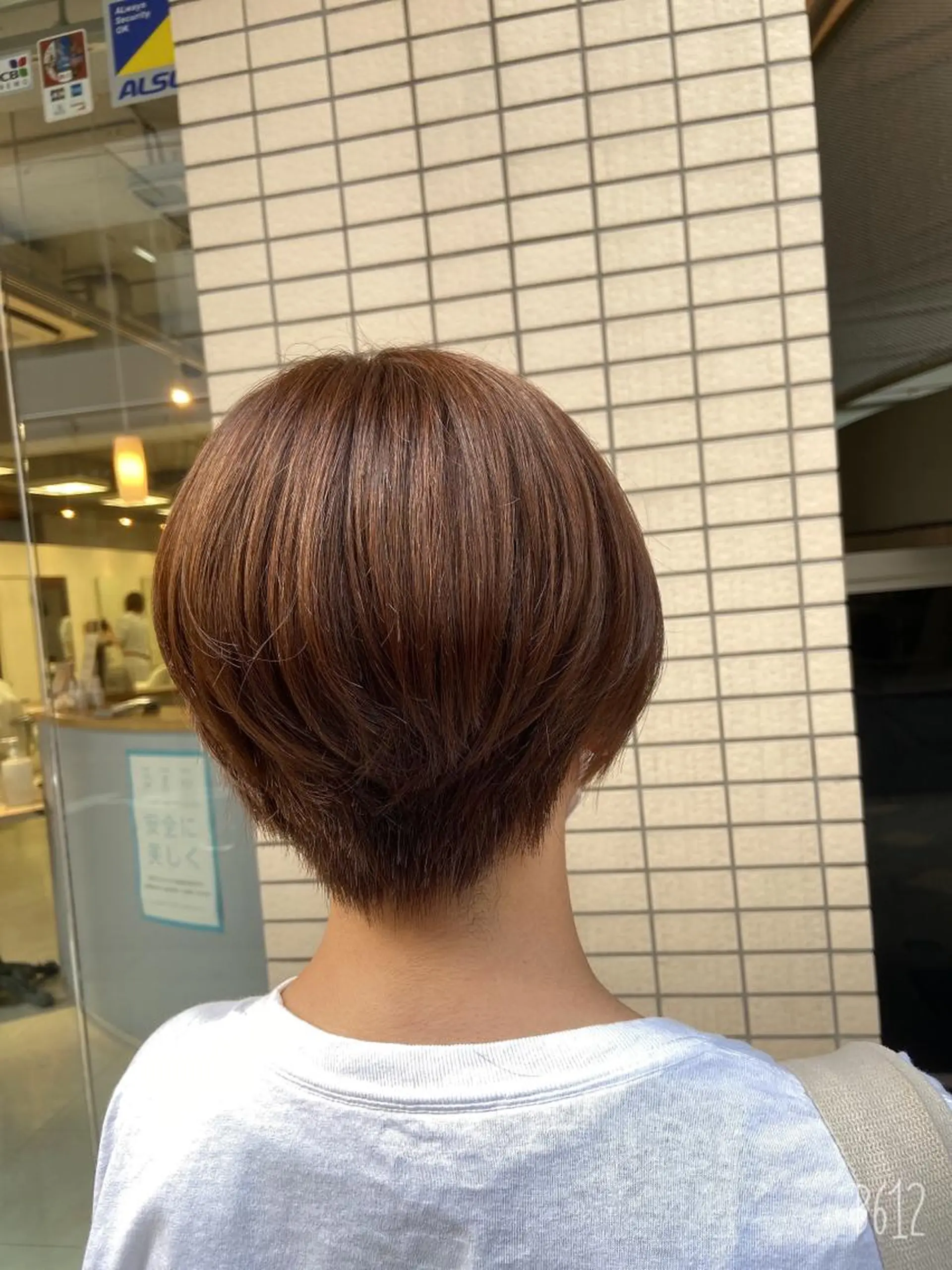 ショート カラー ブラウンカラー ナチュラルブラウン ヘアカラー トリートメント 菊地 美憂のヘアスタイル