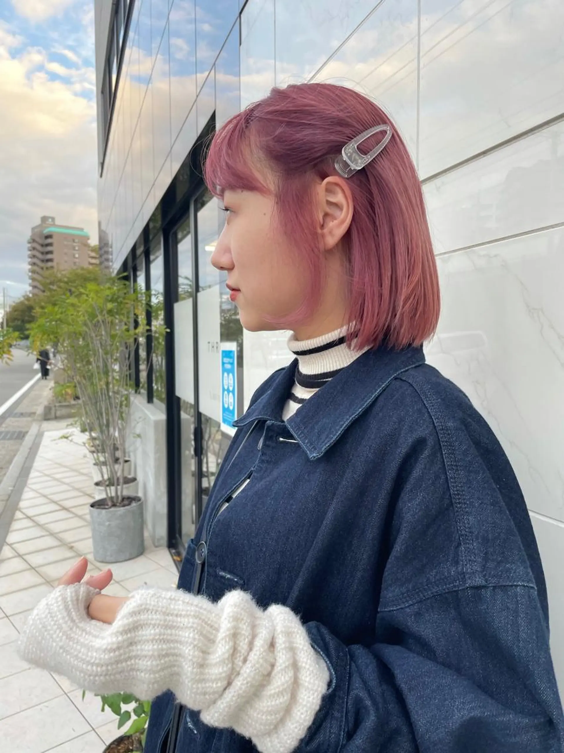 ミディアム カラー ピンクカラー ヘアカラー 博多ブリーチ /Ririkaのヘアスタイル