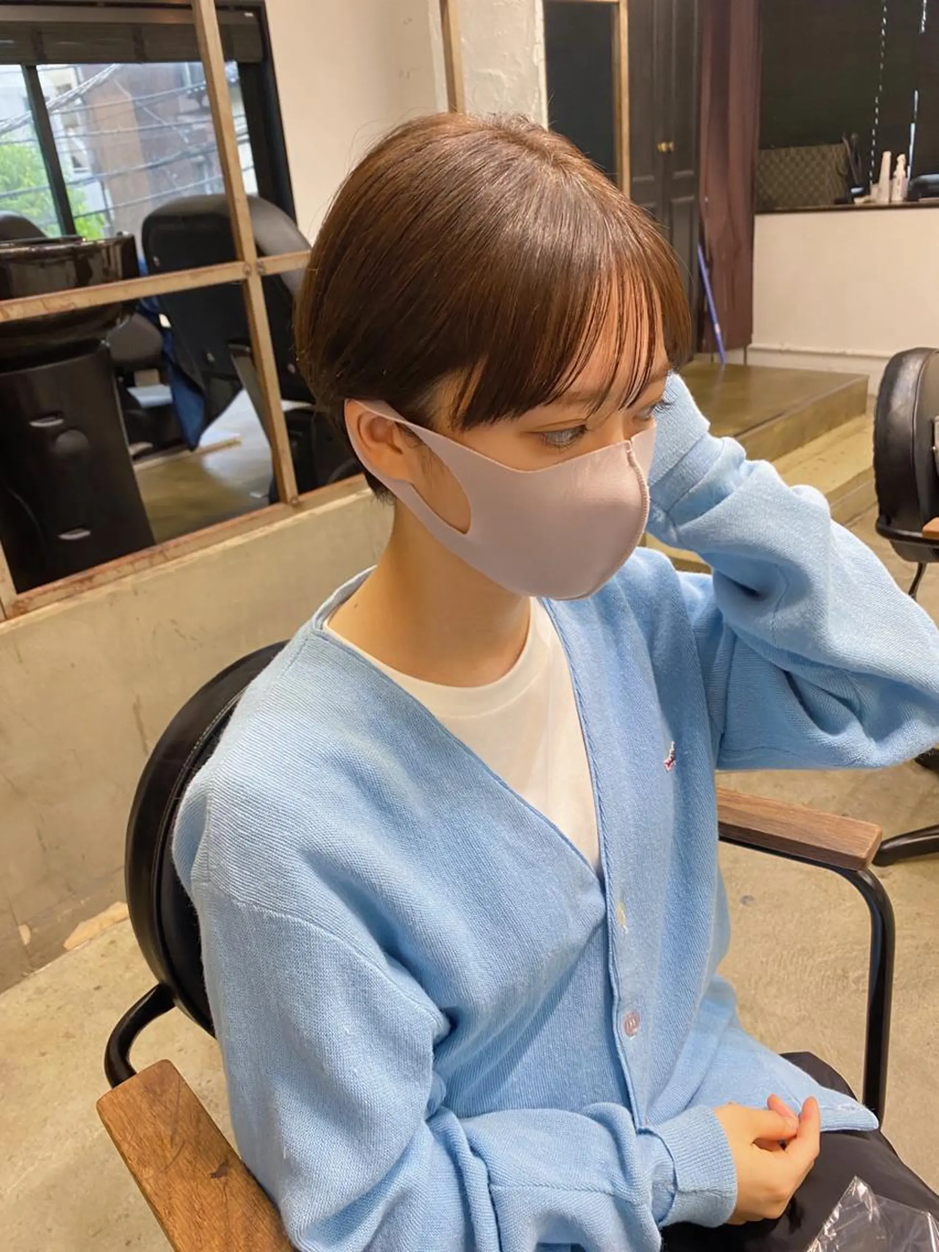 ショート カラー カット ヘアカラー トリートメント IVORY.所属・🟩白髪ぼかし/ボブ /ショートヘア/大司のヘアスタイル