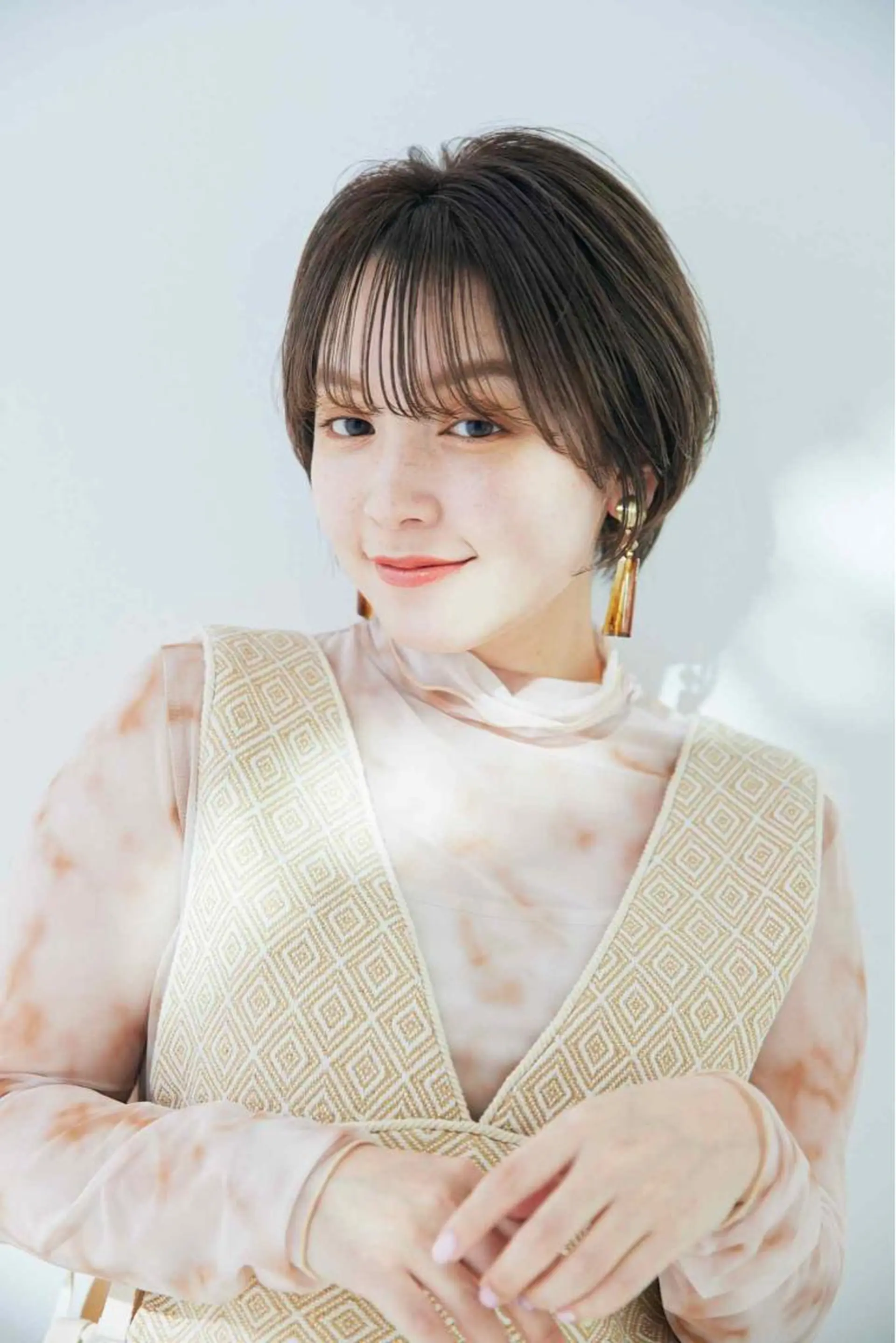 ショート ショートボブ ボブ くびれヘア ショートヘア 🎨インナーカラー が得意👍新垣⚜️のヘアスタイル