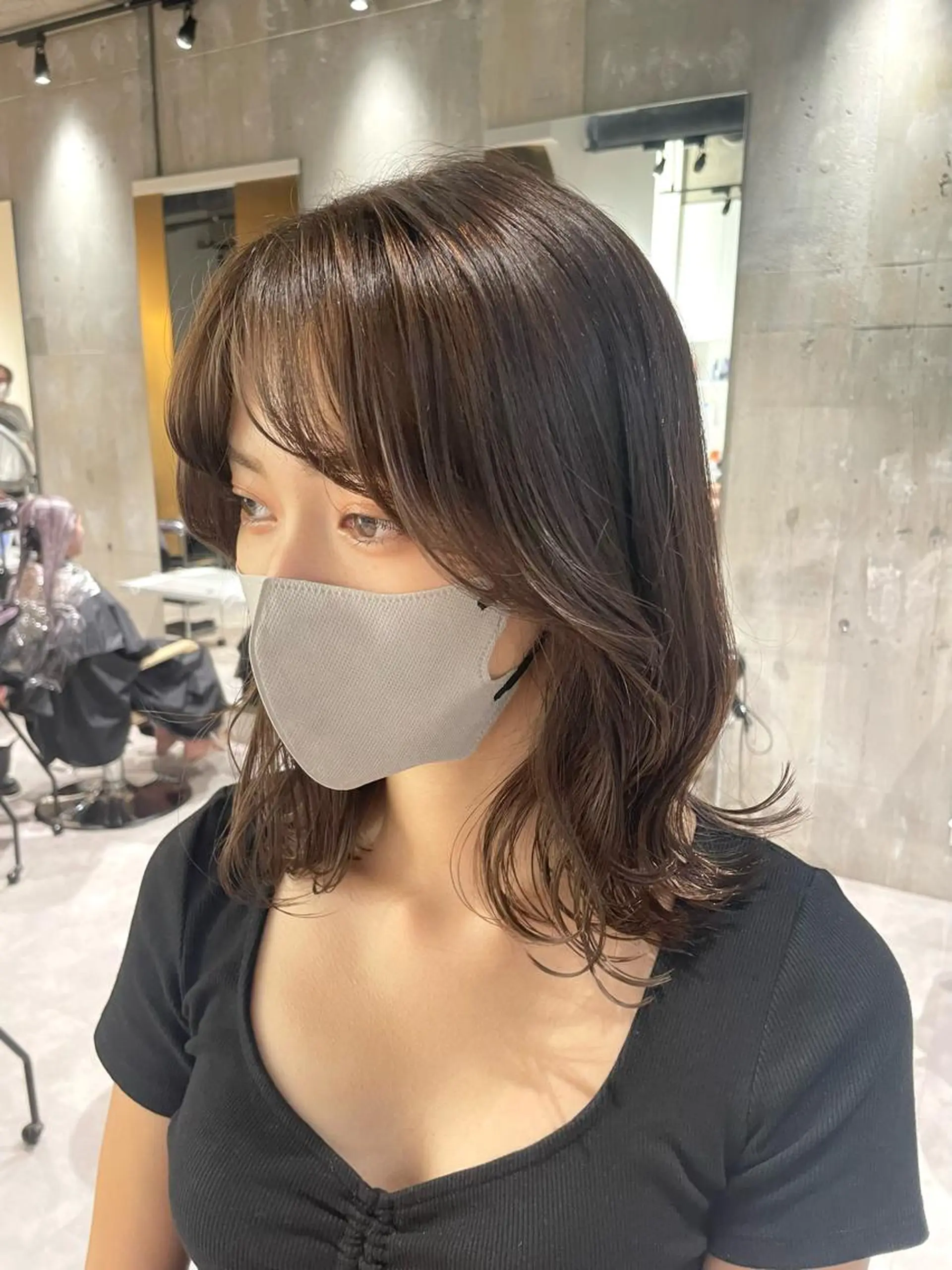 セミロング カラー パーマ カット ヘアカラー トリートメント 海外レイヤー 🇺🇸/ヒナコのヘアスタイル