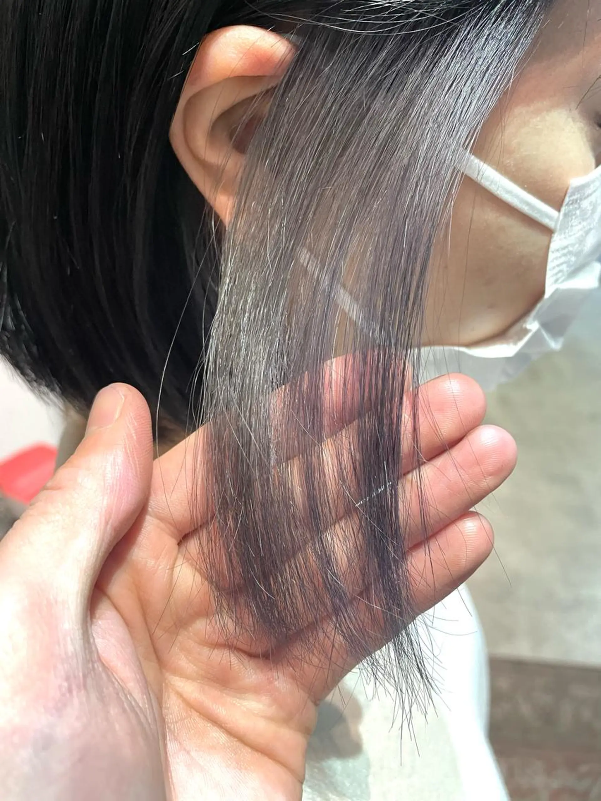 ミディアム カラー ヘアアレンジ シルバー ヘアカラー トリートメント ヘアセット 🎍カトウ ケイゴ🎍のヘアスタイル