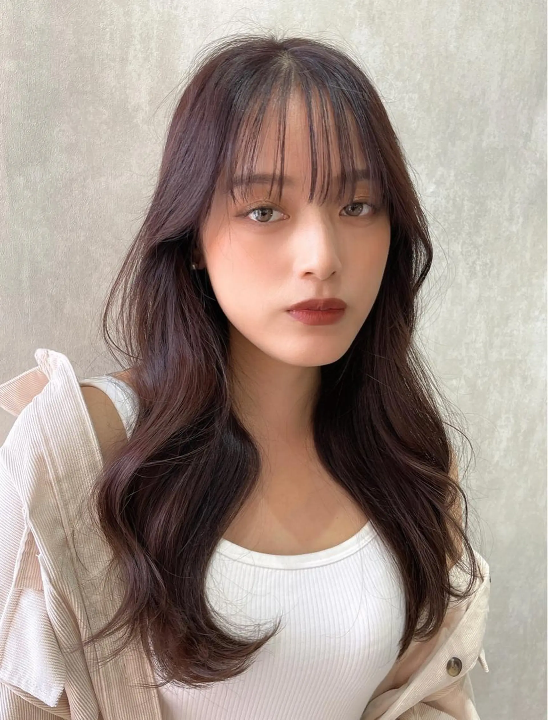 ロング カット レイヤー/韓国 ❤️髪質改善　芹奈のヘアスタイル