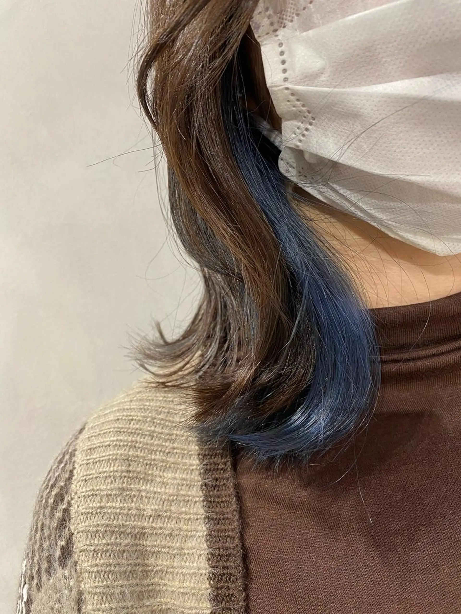 ショート カラー ブルーカラー インナーカラー シルバー カット ヘアカラー ピンク/ベージュ /似合わせ/田島百華のヘアスタイル