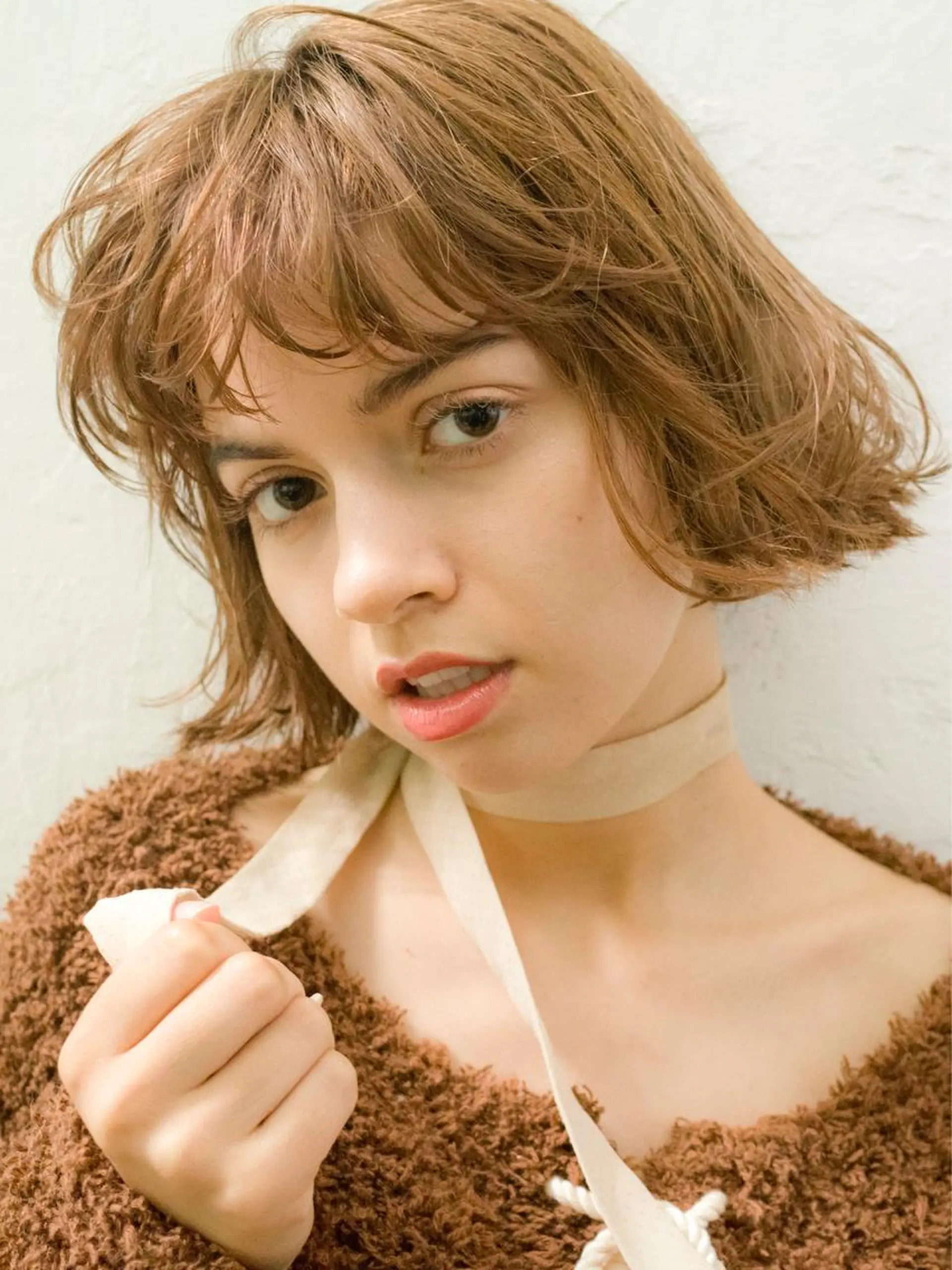 カラー ブラウンカラー ハイトーンカラー ヘアカラー トリートメント pole/apartment所属・💓パーマ，💗 レイヤーカットのヘアスタイル