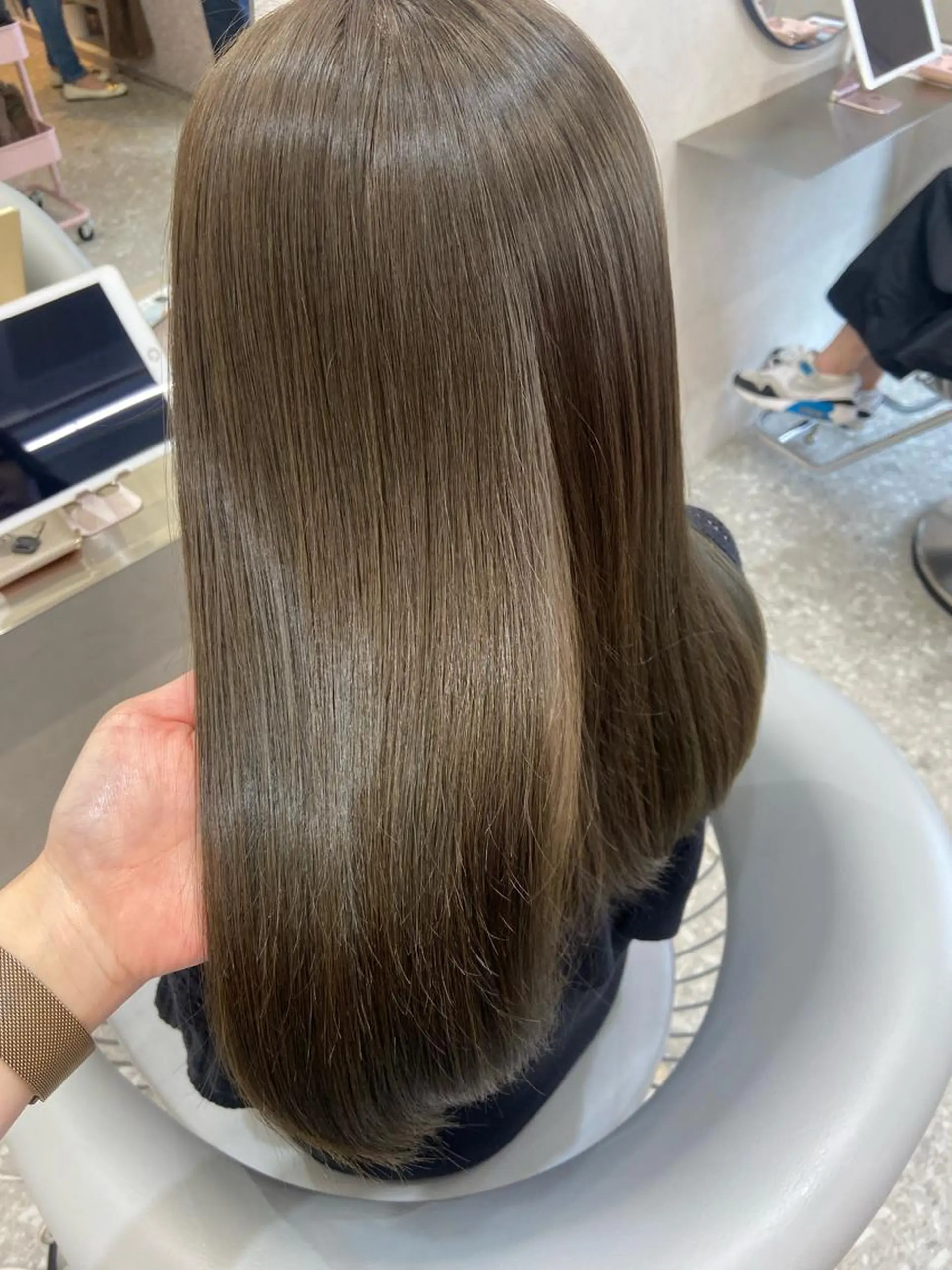 セミロング カラー カット ヘアカラー トリートメント 新宿/韓国ヘア 中明度カラー/かやのヘアスタイル