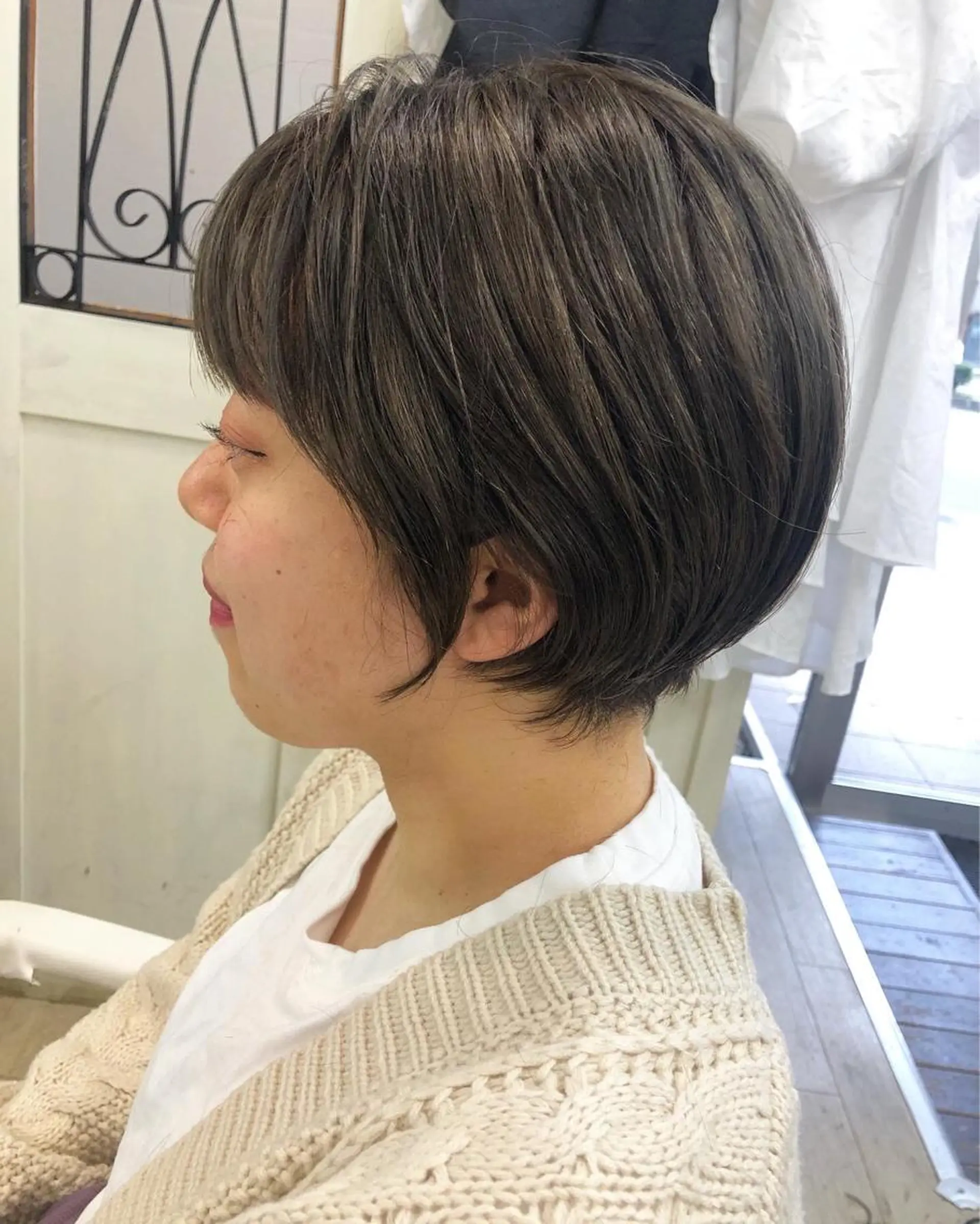 ショート ヤナギウチ エリカのヘアスタイル