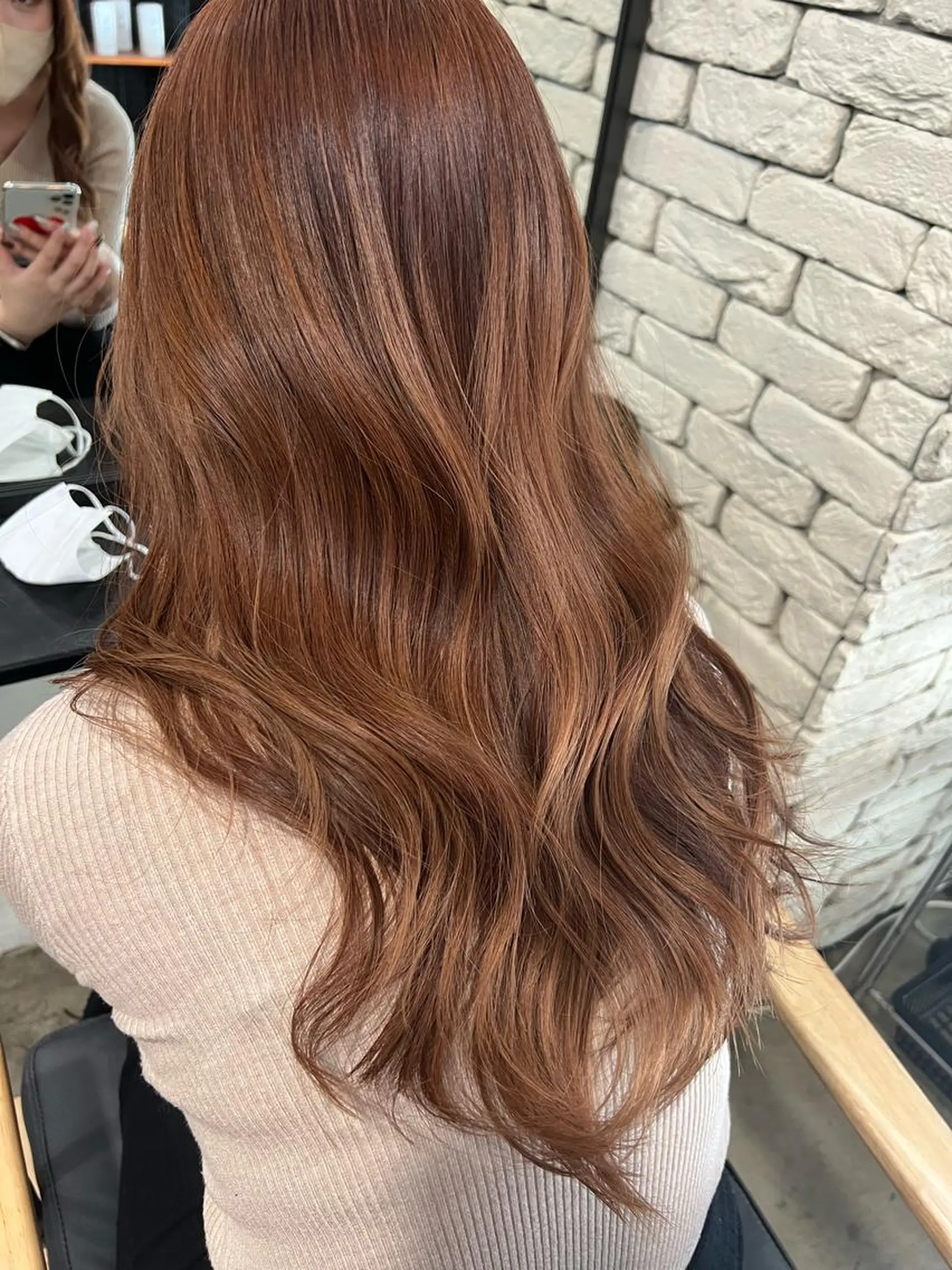 ロング カラー 韓国ヘア/ベージュ カラー🤍yukaのヘアスタイル