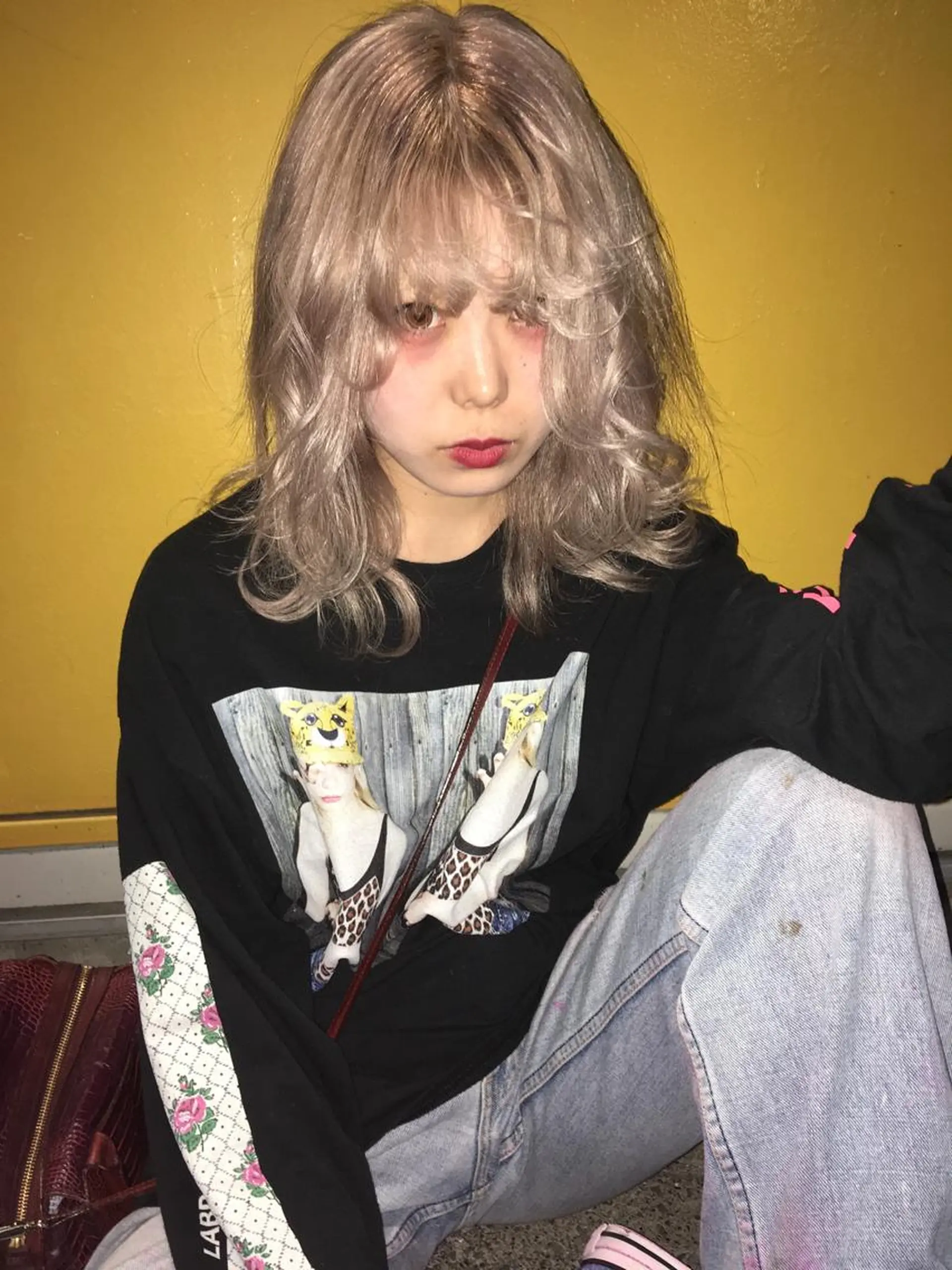 カラー ピンクベージュ/新潟 万代/高橋桃葉🍑のヘアスタイル