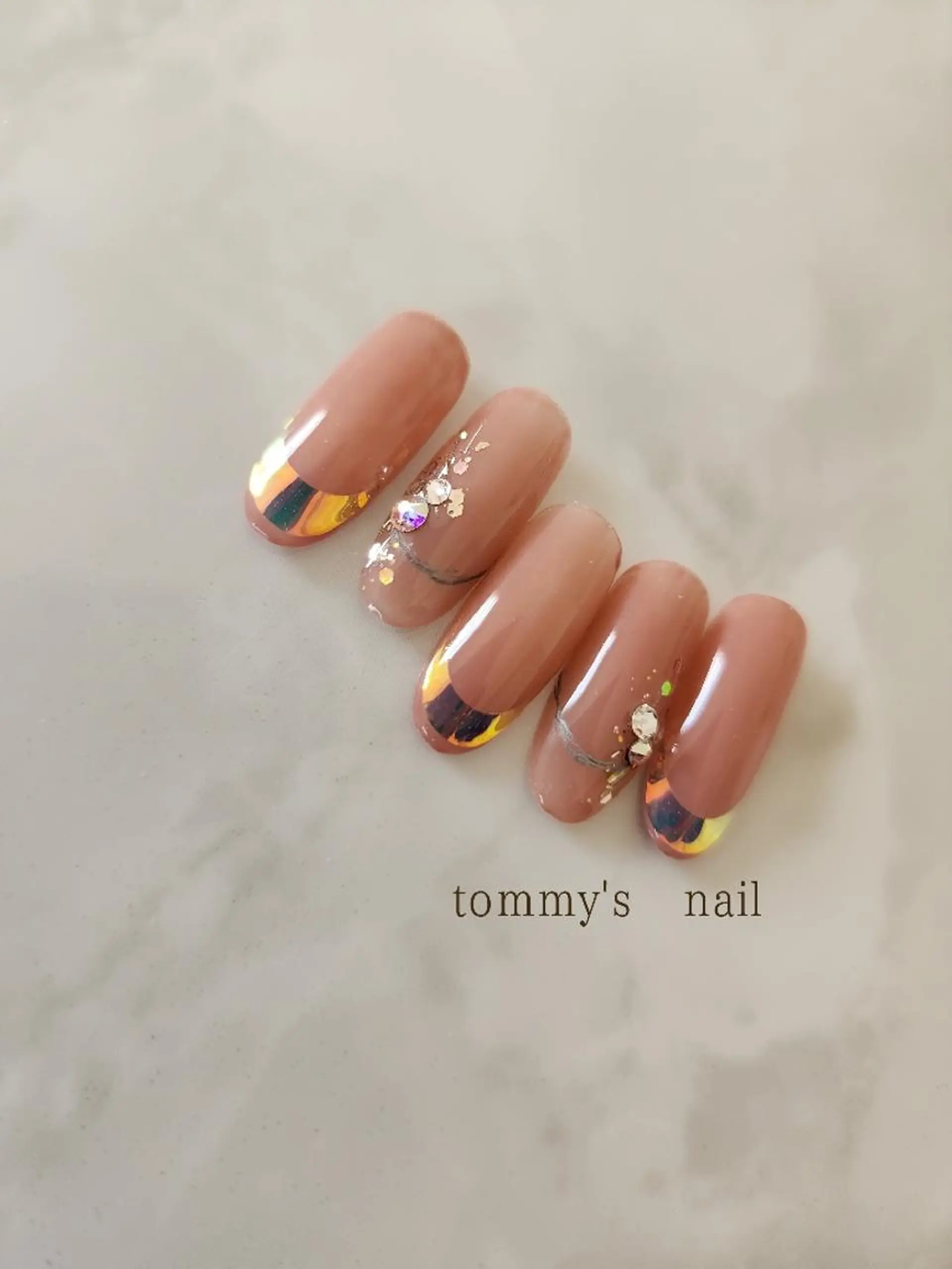 ネイル フットネイル ジェルネイル ミラーネイル ワンカラーネイル ハンドネイル tommy's nail所属・福岡/若よもぎ蒸し 全身美容が叶うサロンのネイルデザイン