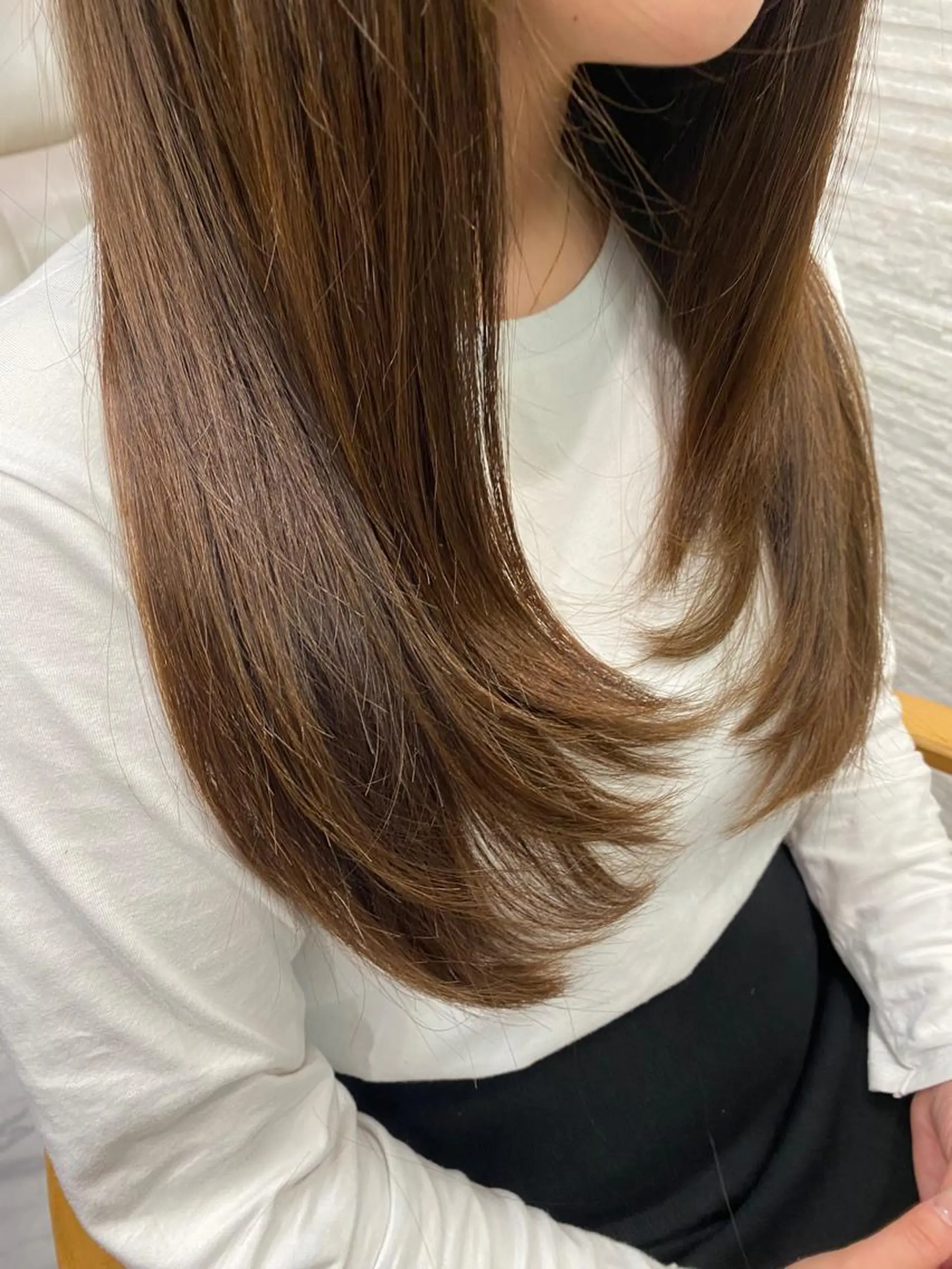 ロング 韓国風ヘア レイヤーカット ロング シャギー カット トリートメント 目黒 碧人のヘアスタイル