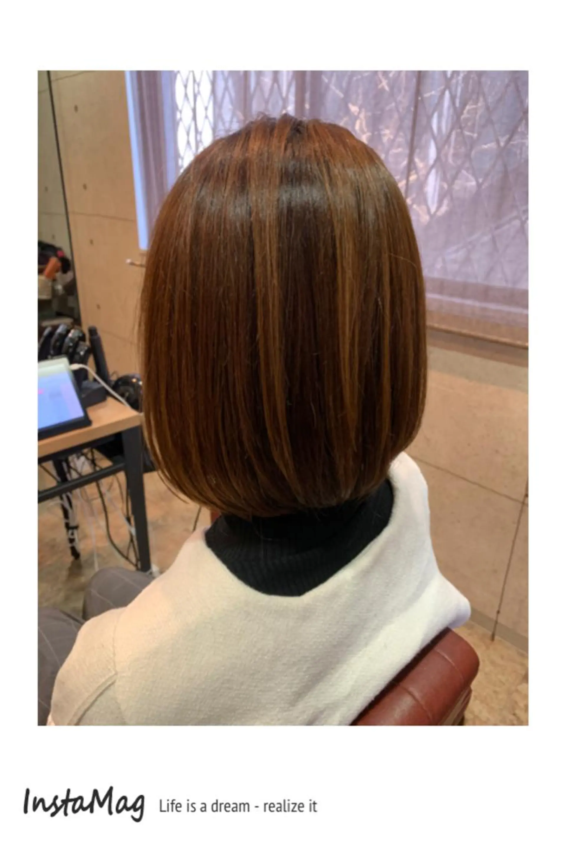 ミディアム カラー カット ヘアカラー トリートメント TECHRISE金山所属・ERIKO Tのヘアスタイル