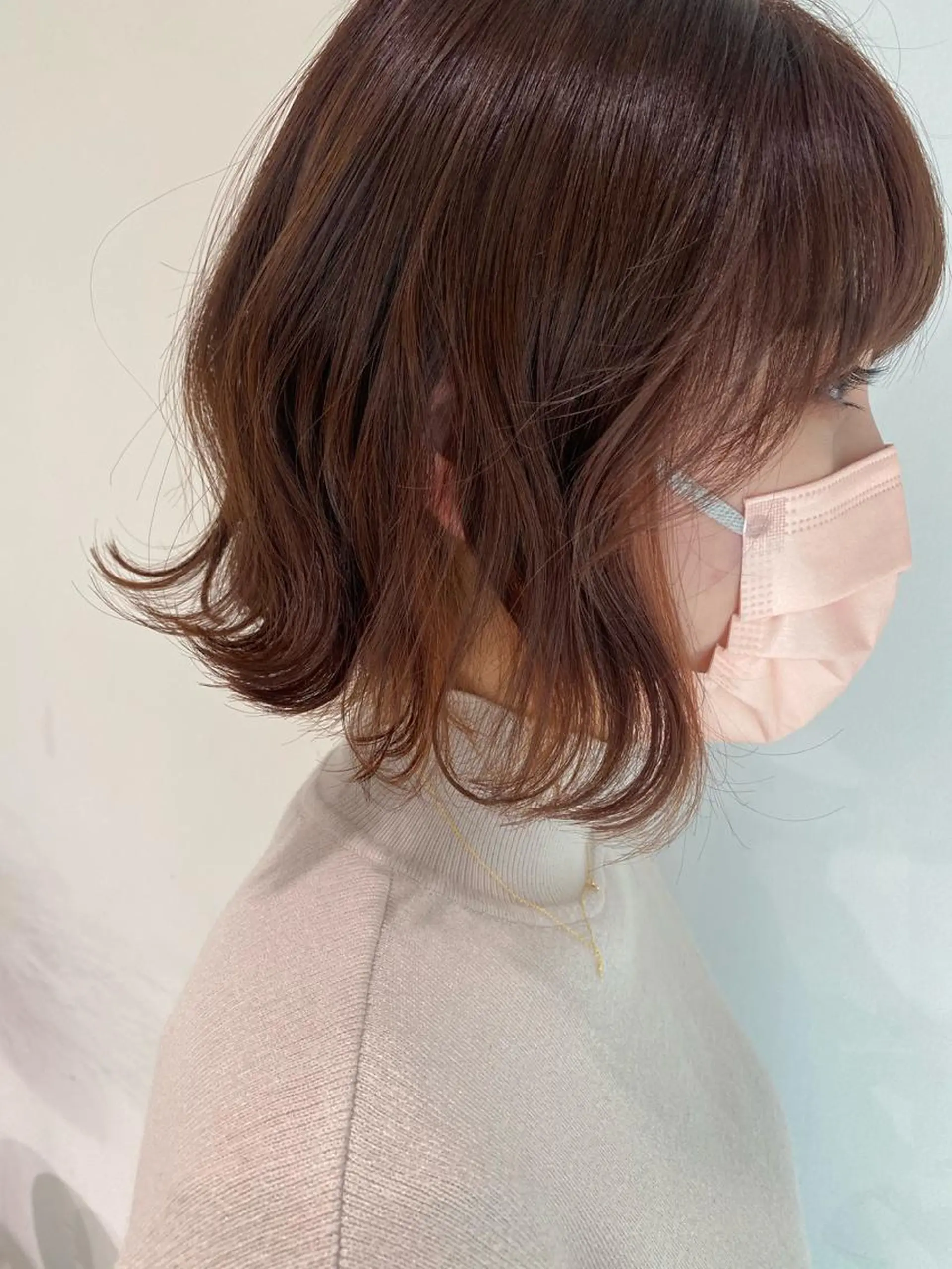 ショート カラー オレンジ ボブ カット ヘアカラー トリートメント scene.池袋所属・scene. haraのヘアスタイル