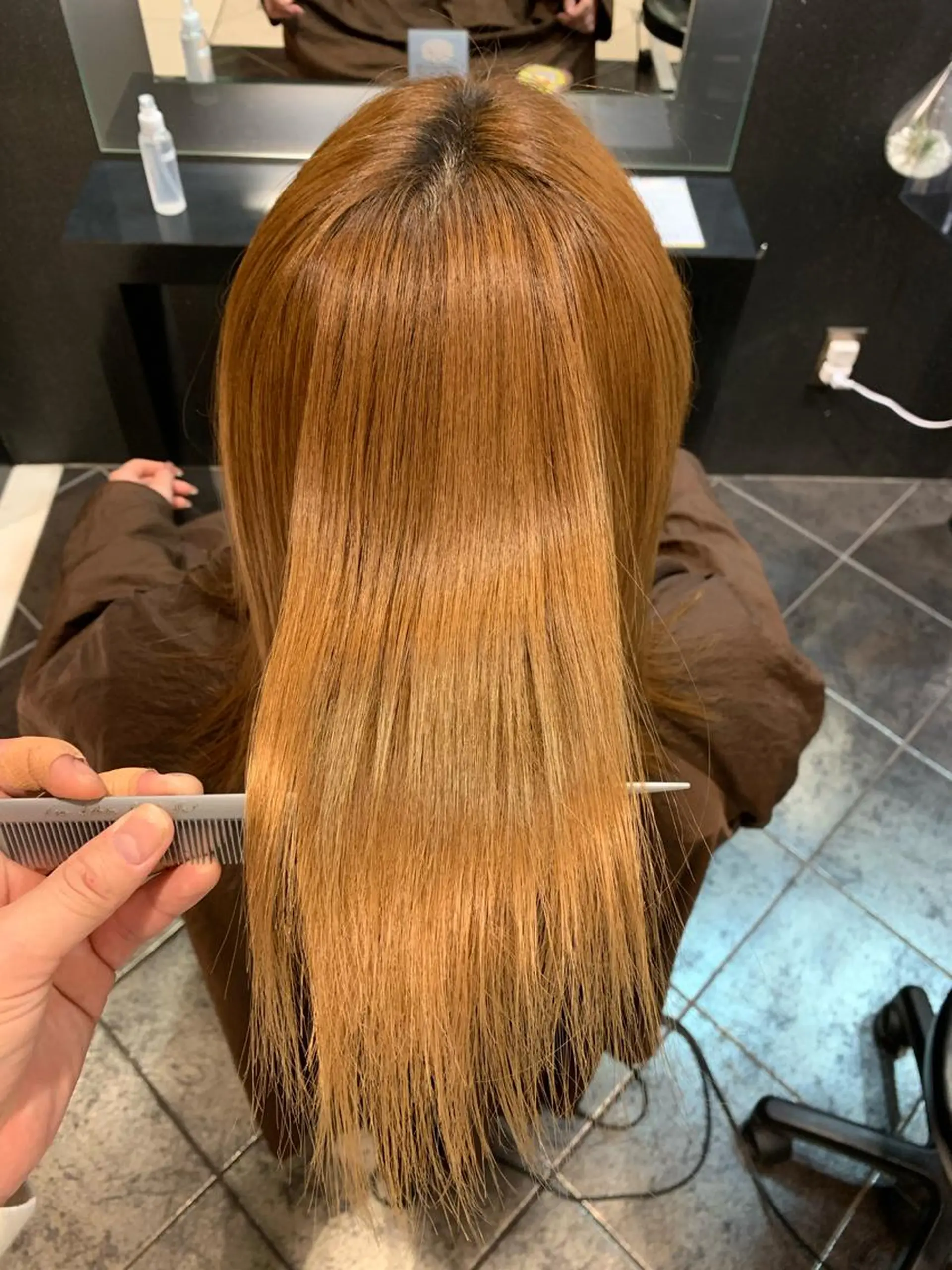 セミロング 縮毛矯正/似合わせ EARTH岐阜髙橋のヘアスタイル