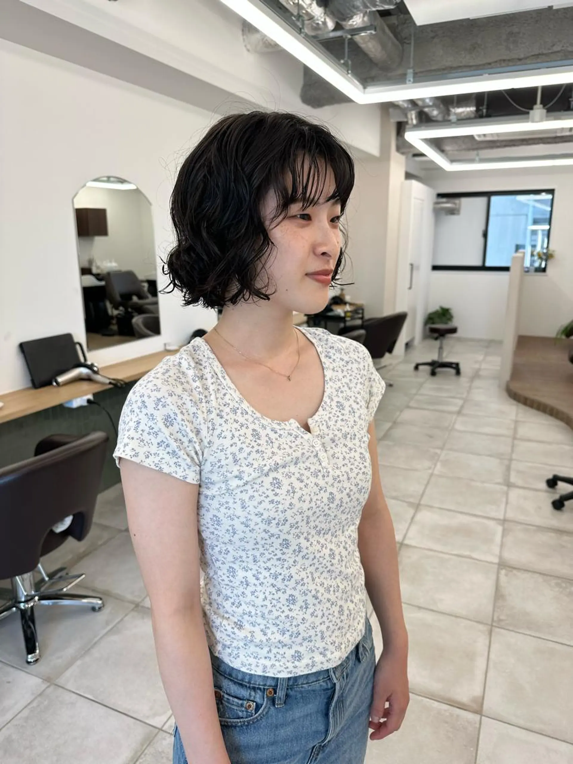 ショート パーマ キッズ カット パーマ トリートメント オトナヘア🌸 harukaのヘアスタイル