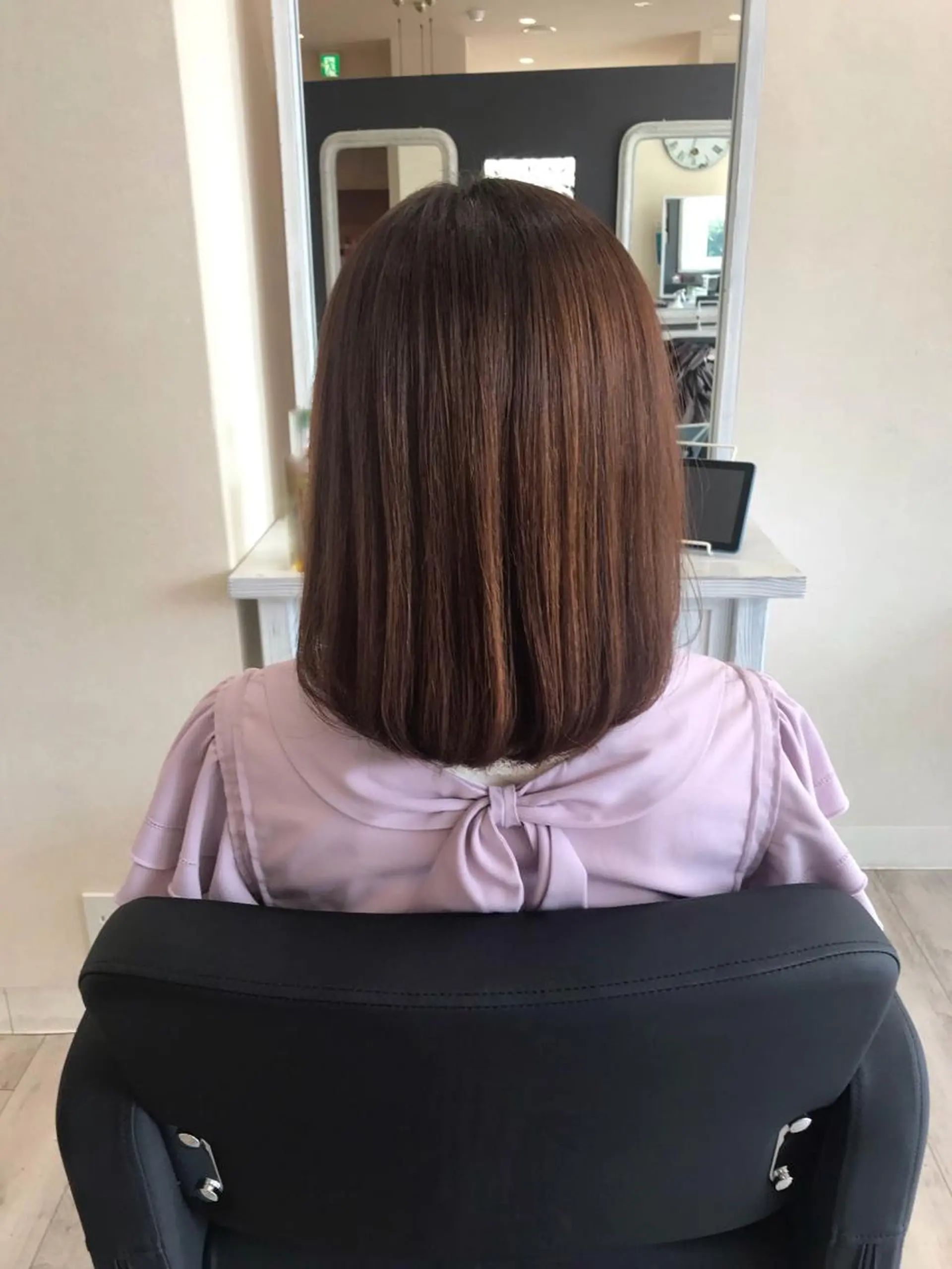 ミディアム 縮毛矯正 カット 縮毛矯正 APPEL所属・APPEL hair ／岡山のヘアスタイル