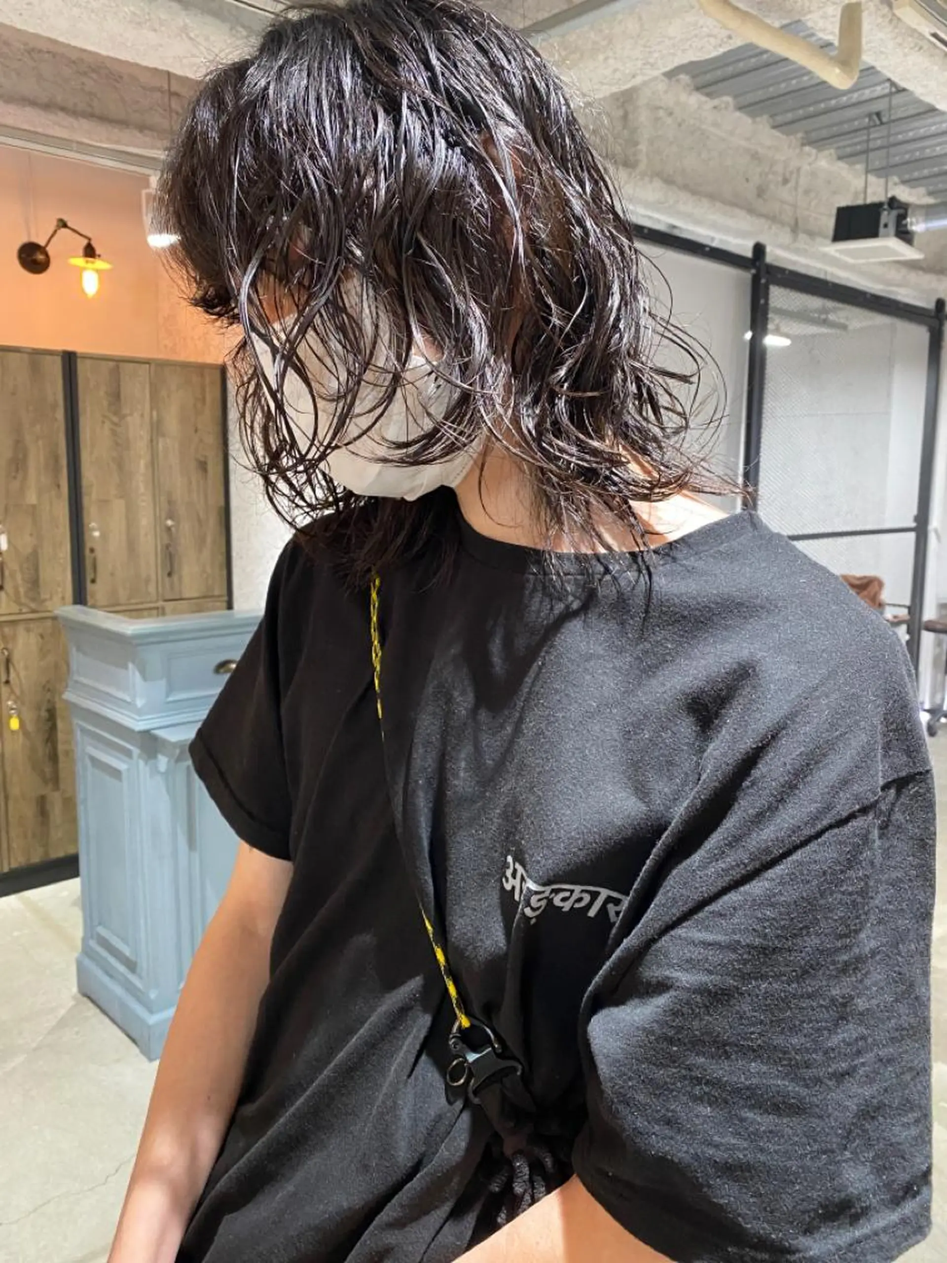 セミロング パーマ steed tokyo所属・KOOKI スティードトーキョーのヘアスタイル