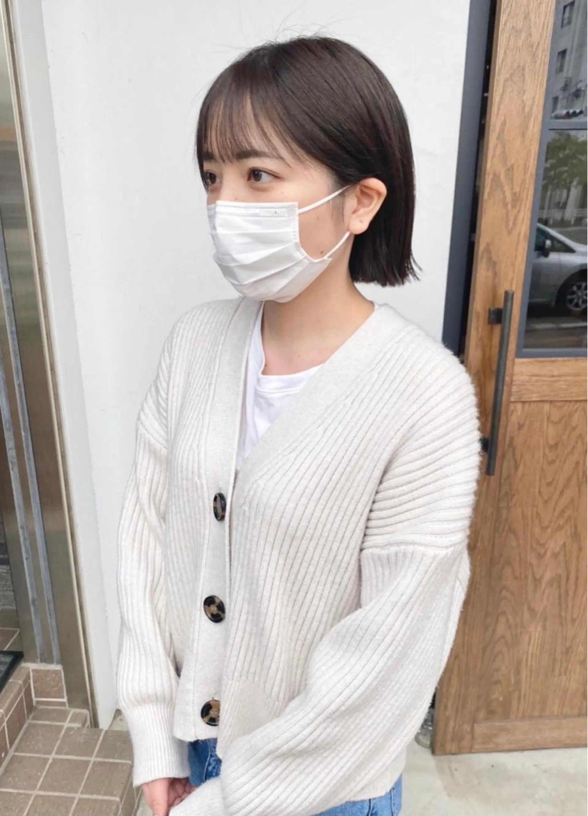 ショート カラー ボブ カット ヘアカラー トリートメント MR.GOOD MORNING所属・MR.GOOD MORNINGフジイのヘアスタイル