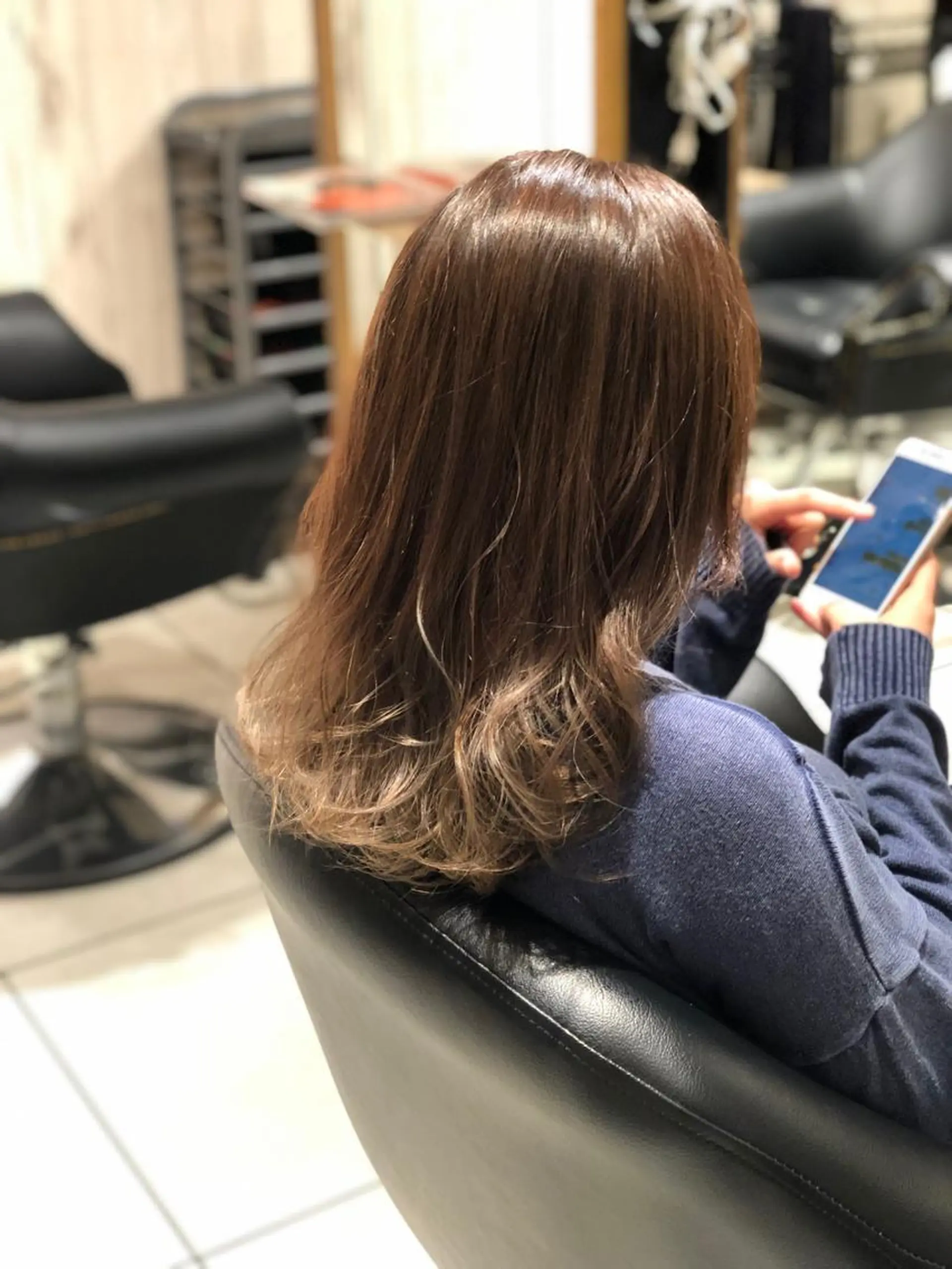 セミロング カラー 永井大樹✨ 透明感カラー✨のヘアスタイル