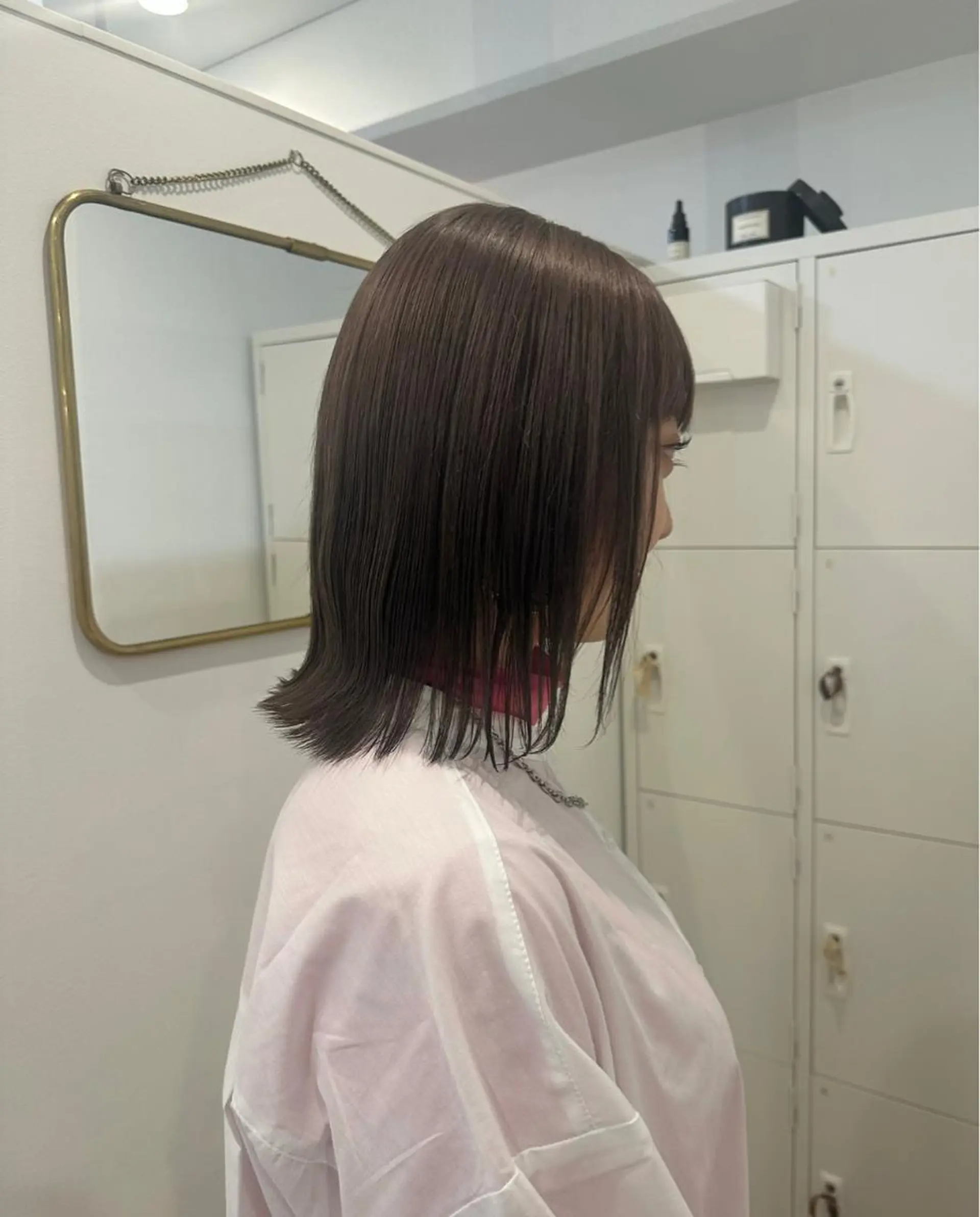 ミディアム カラー ヘアカラー トリートメント 梅田/柔らかカラー/ オオハシ リナコのヘアスタイル