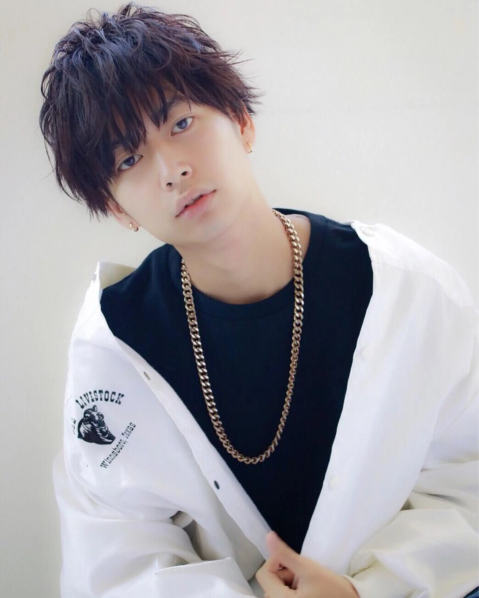 メンズ マッシュ BABY 艶髪暗髪ヘア💖達人のヘアスタイル